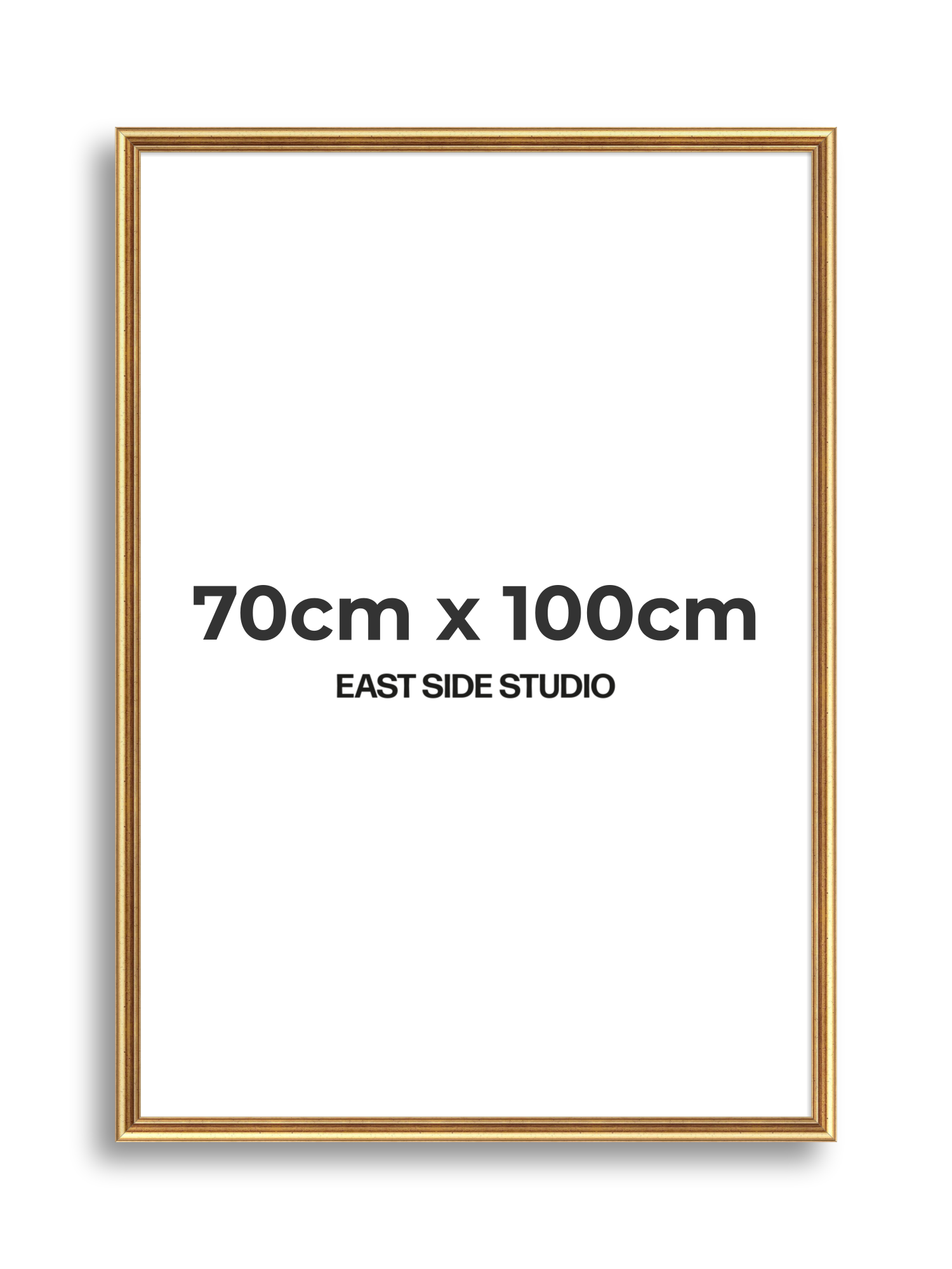 Cushioned Gold 70cm x 100cm picture frame