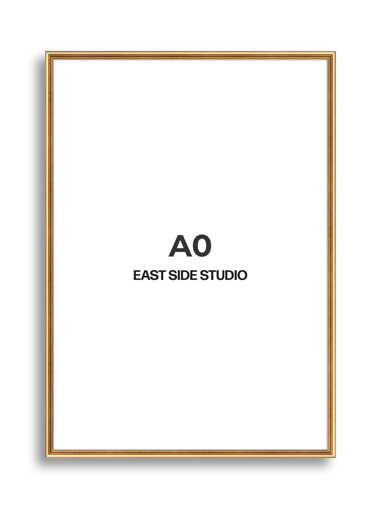 Cushioned Gold A0 picture frame