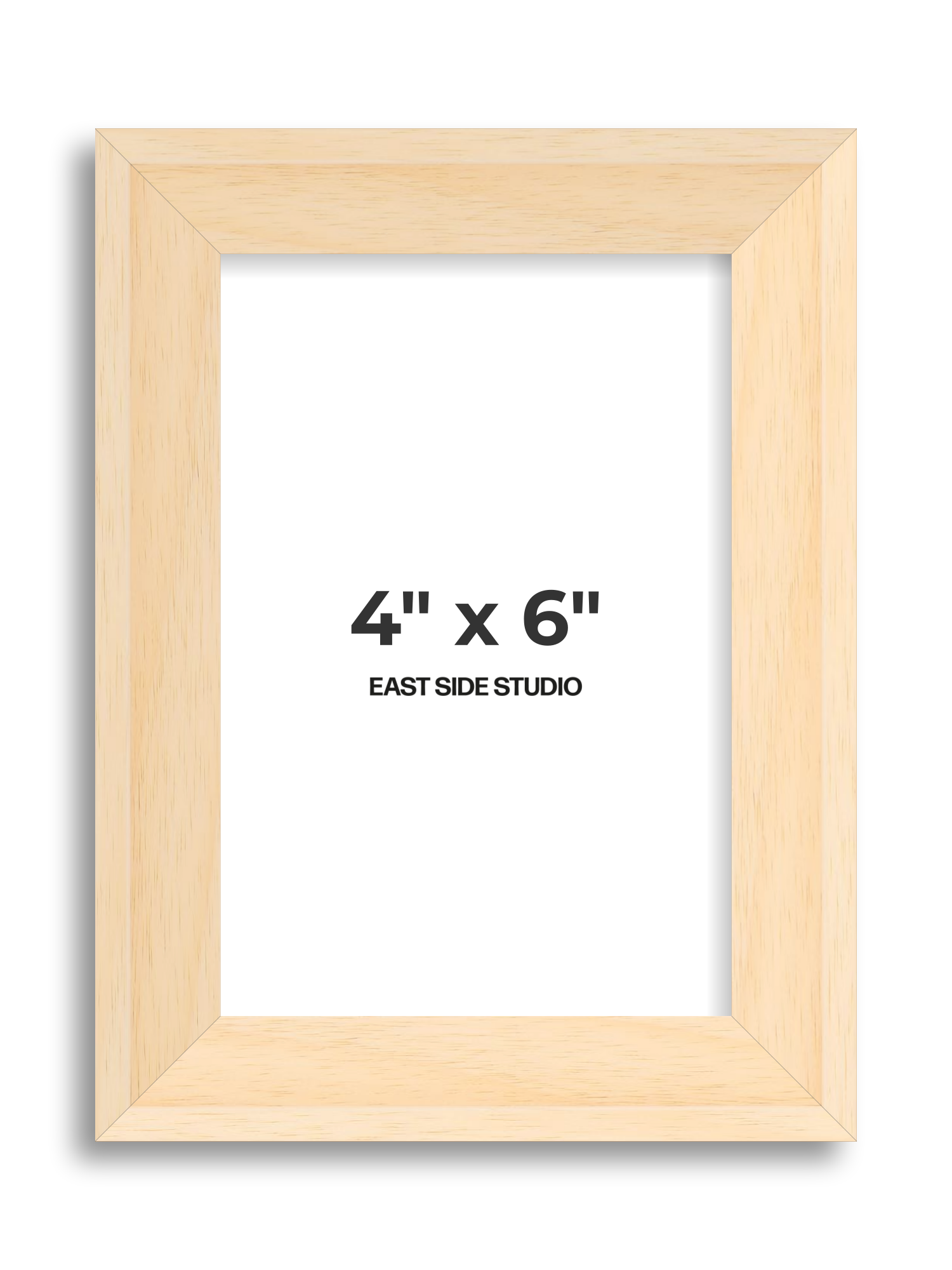 Natural Wood 4" x 6" picture frame