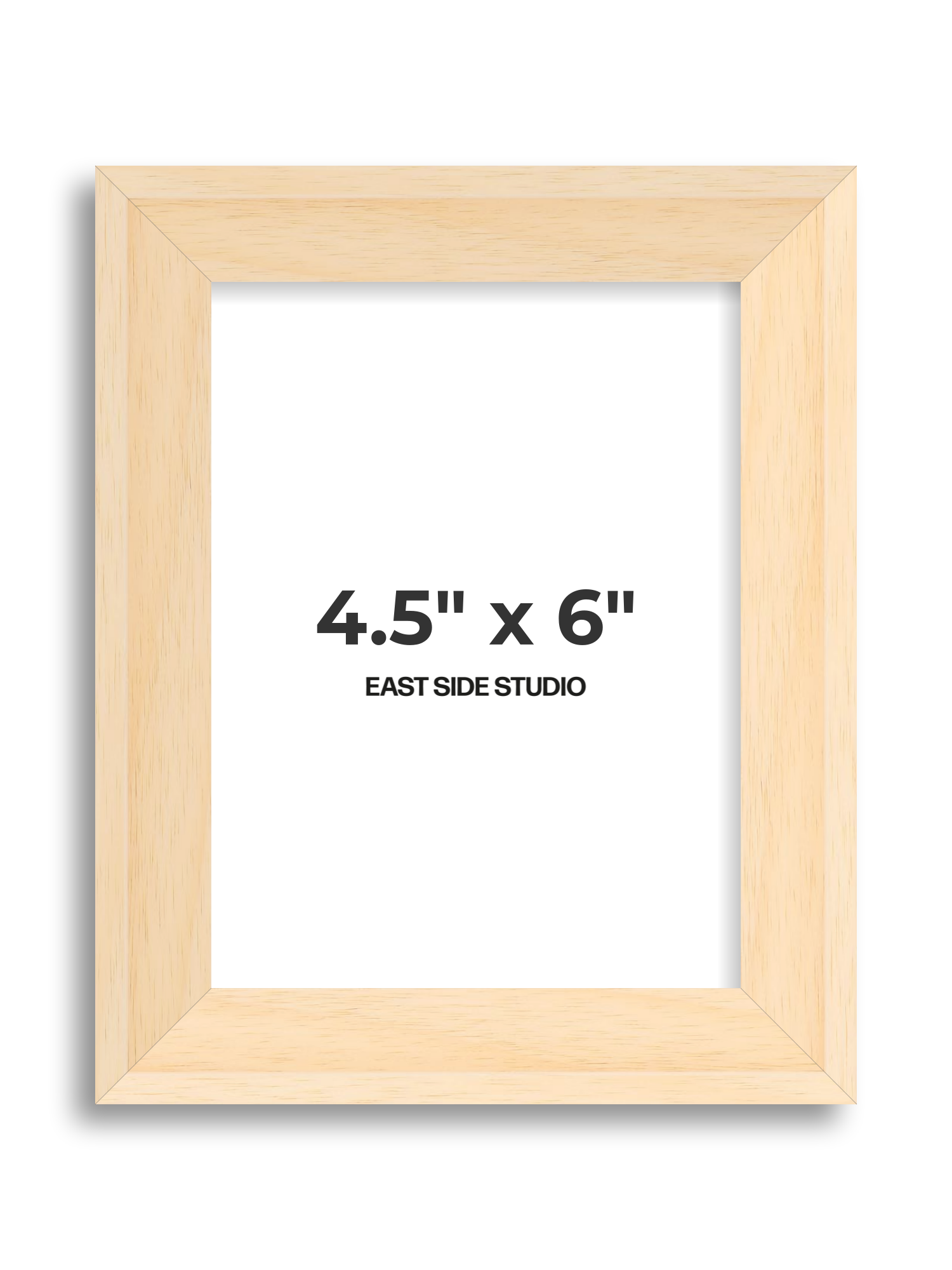 Natural Wood 4.5" x 6" picture frame