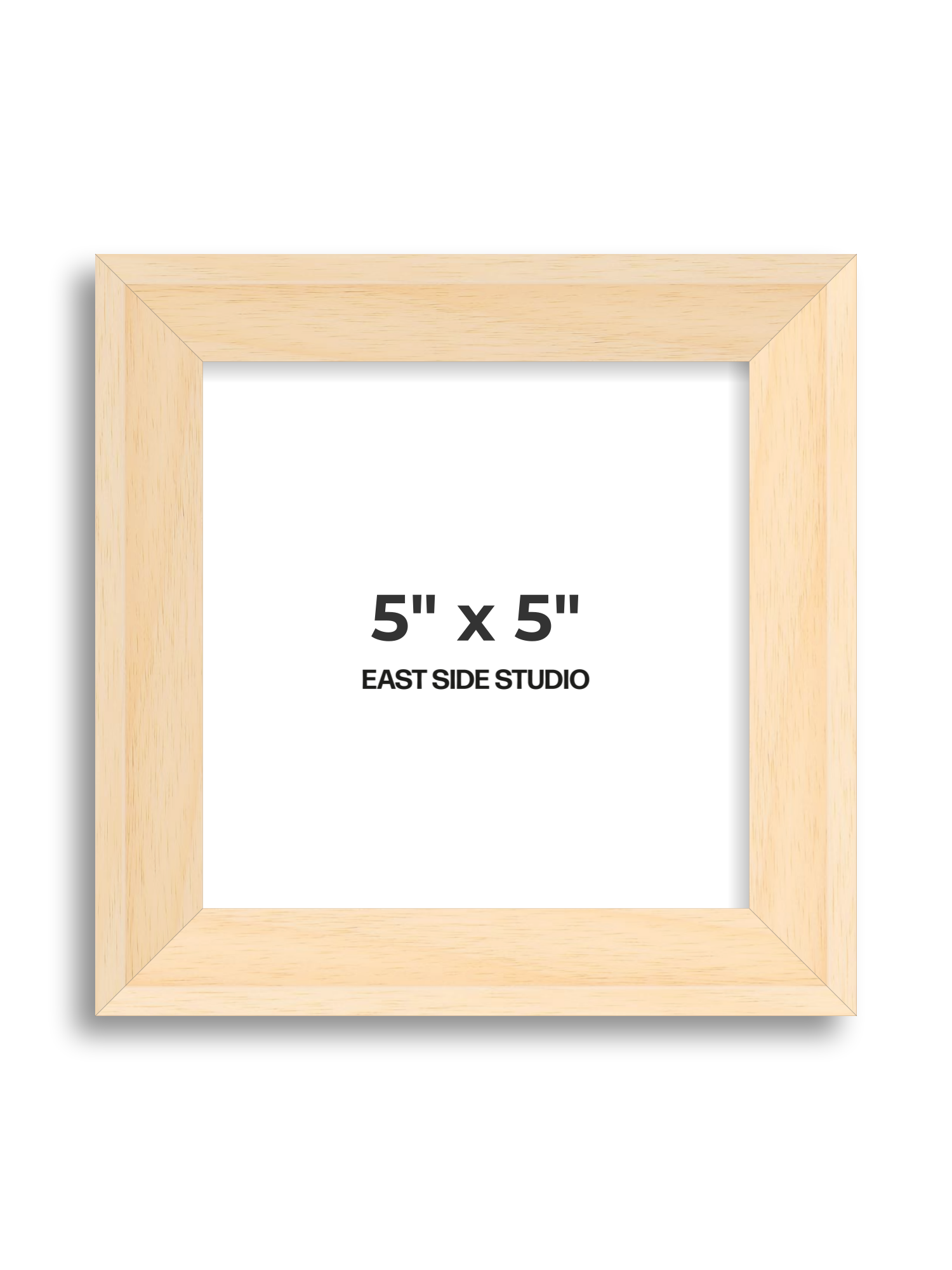 Natural Wood 5" x 5" picture frame
