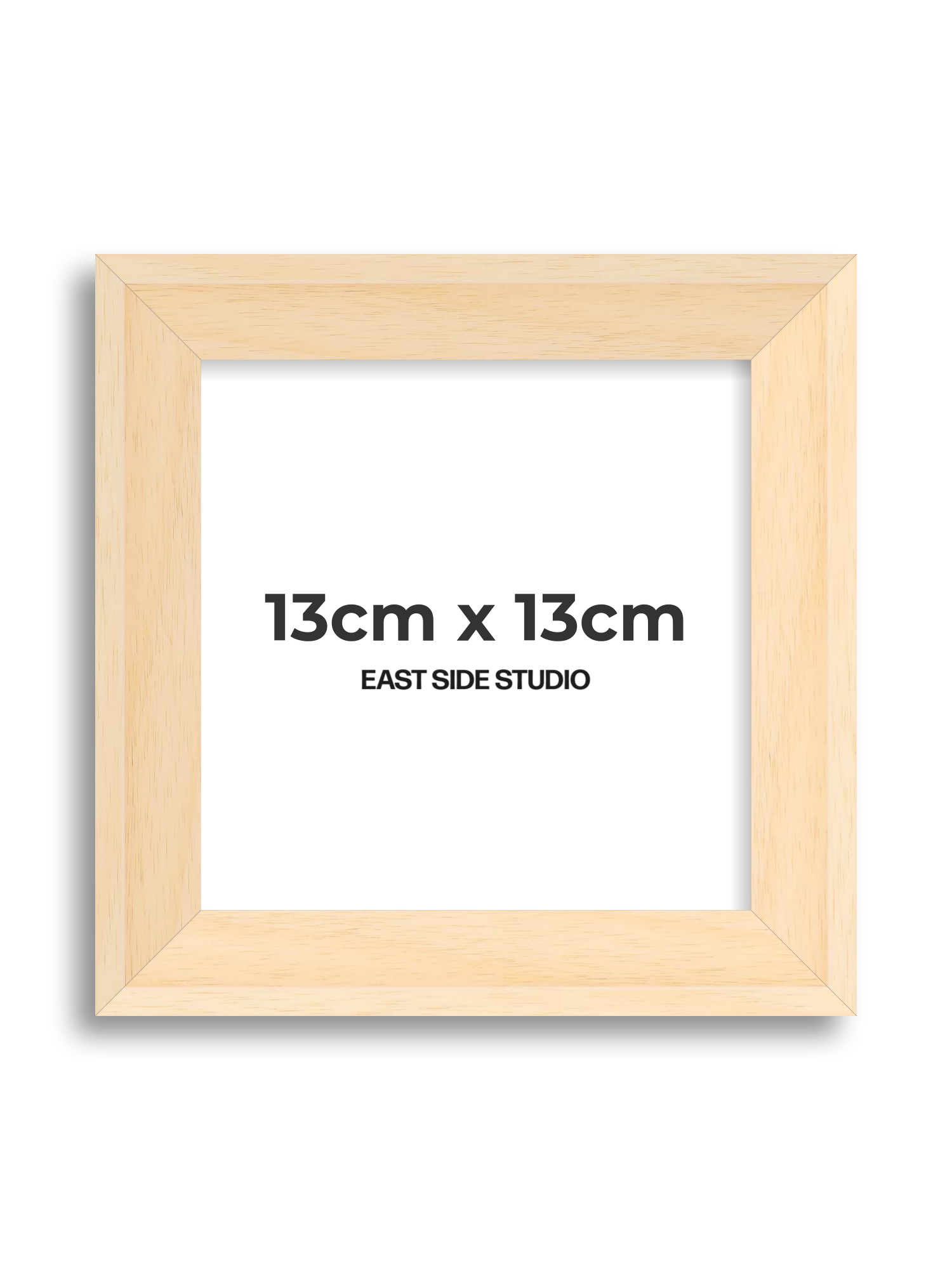 Natural Wood 13cm x 13cm picture frame