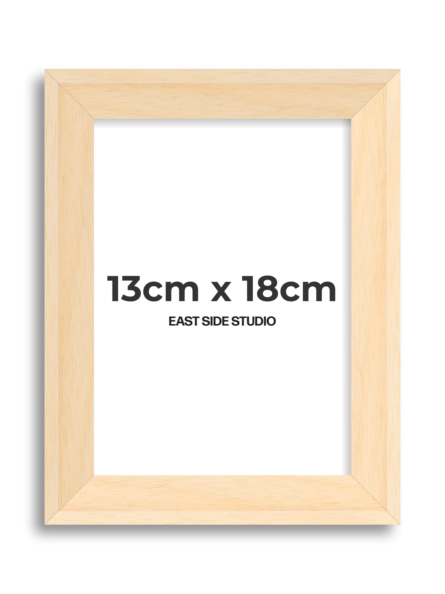 Natural Wood 13cm x 18cm picture frame