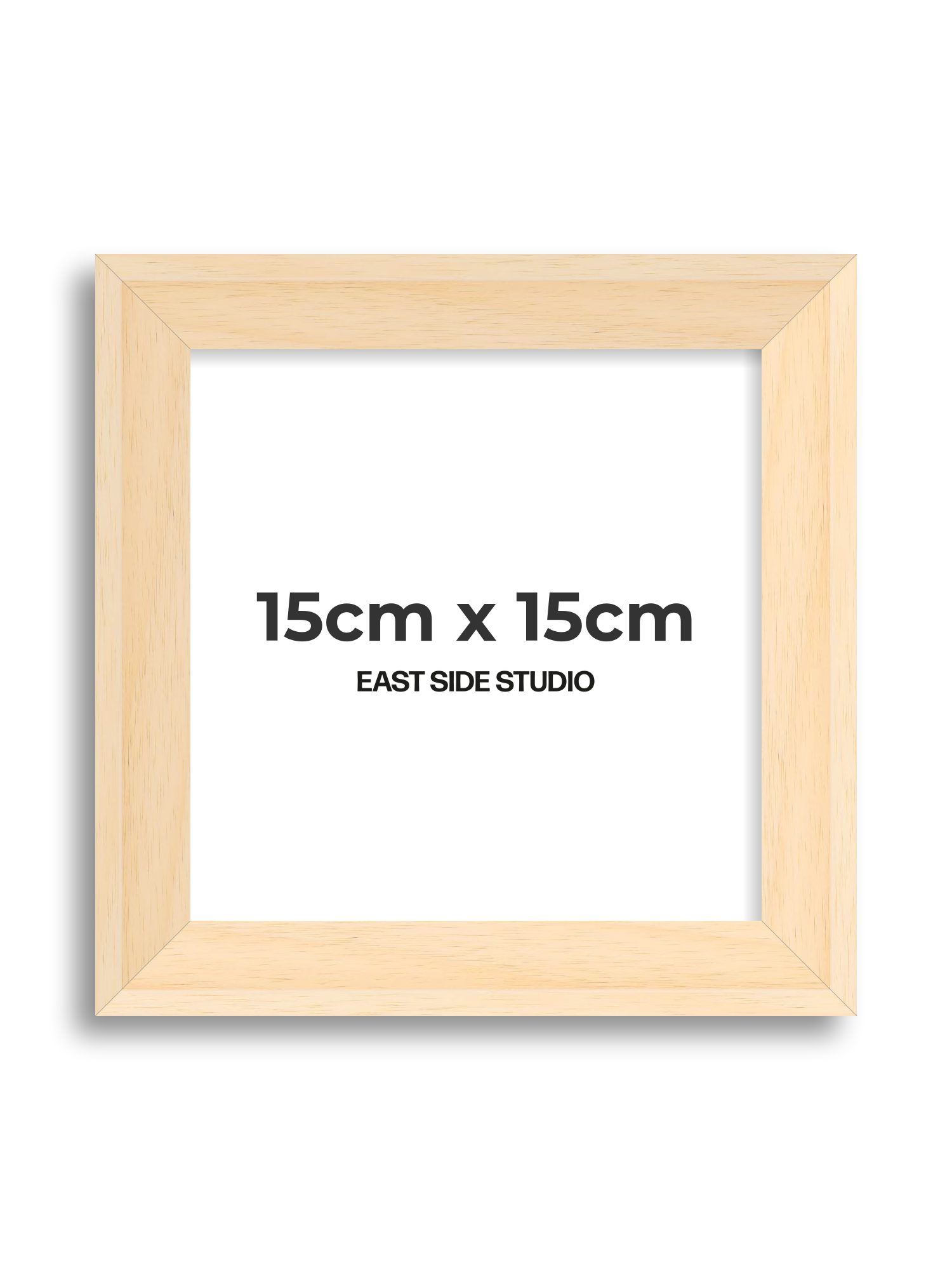 Natural Wood 15cm x 15cm picture frame