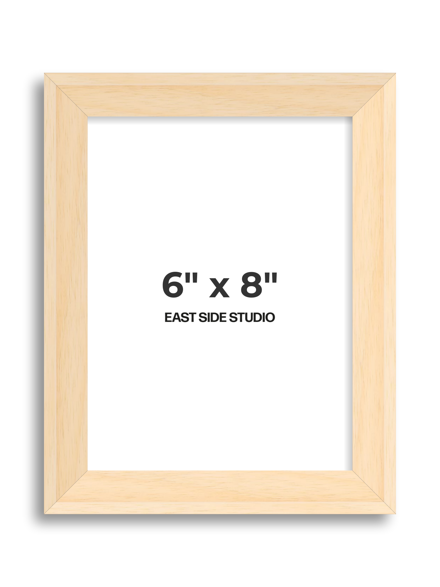 Natural Wood 6" x 8" picture frame