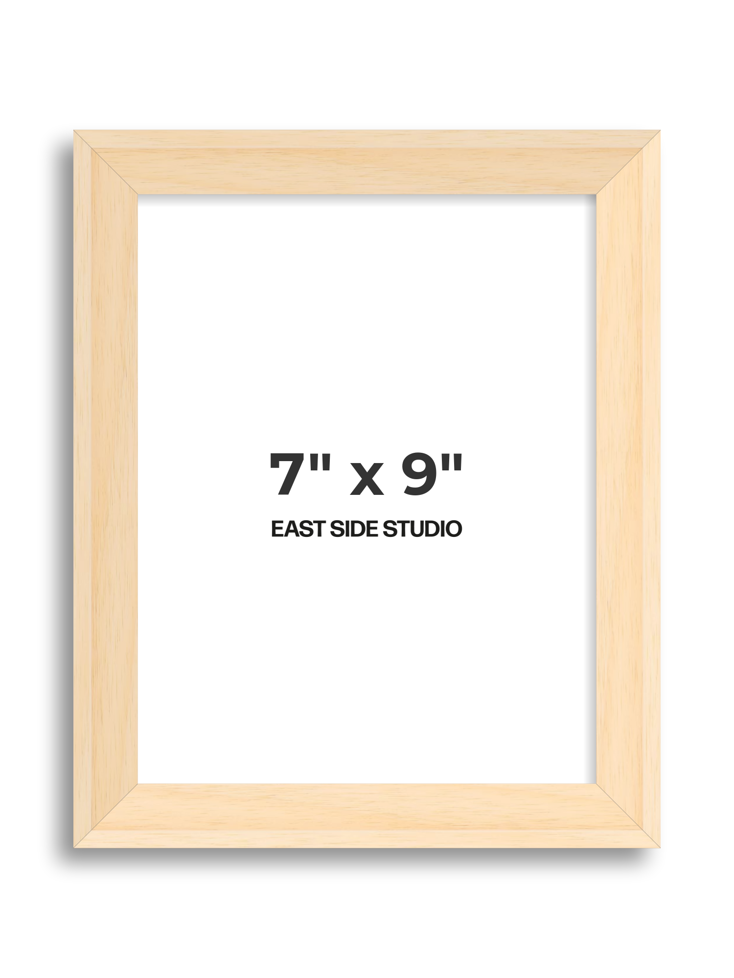 Natural Wood 7" x 9" picture frame