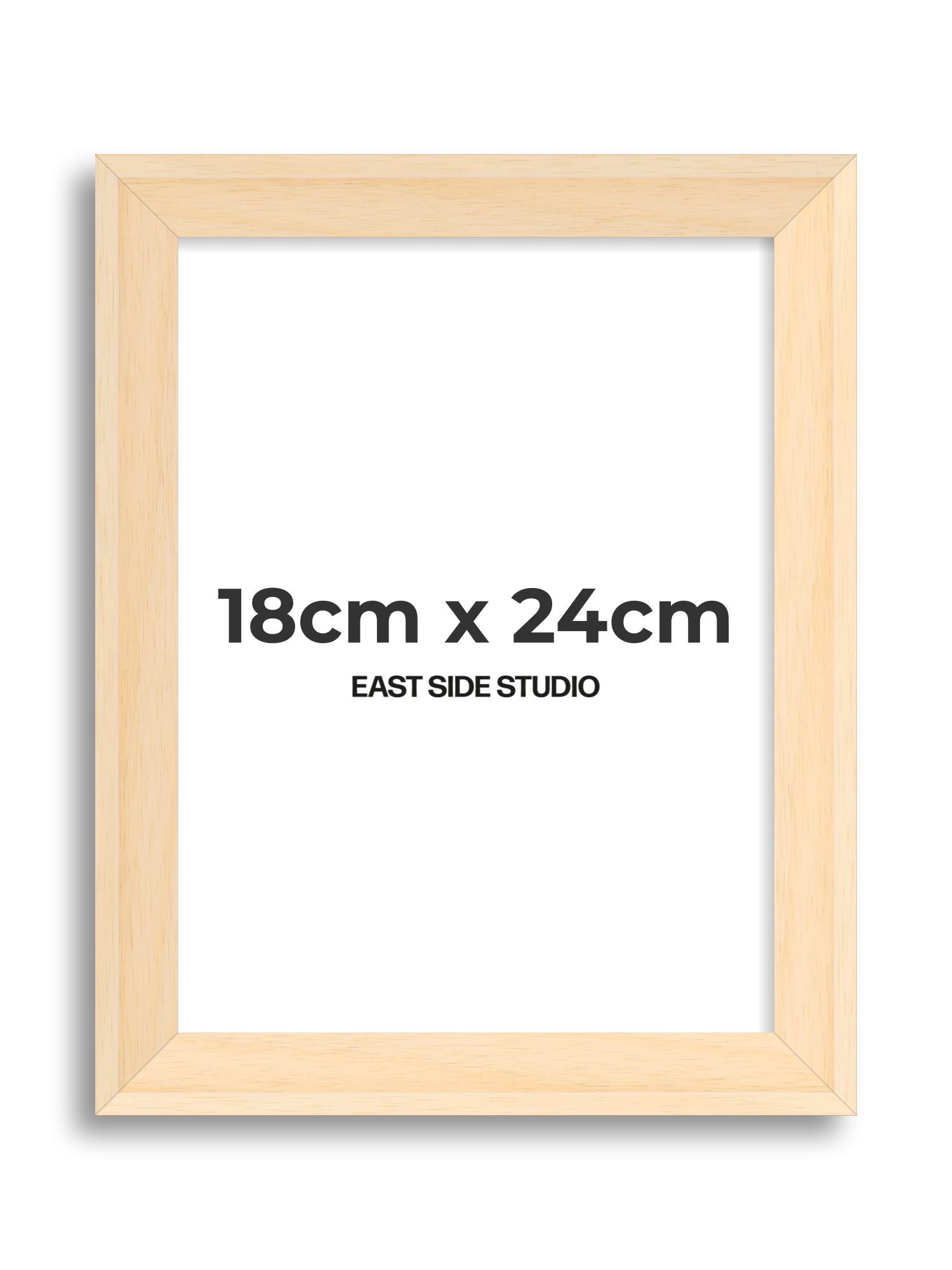 Natural Wood 18cm x 24cm picture frame