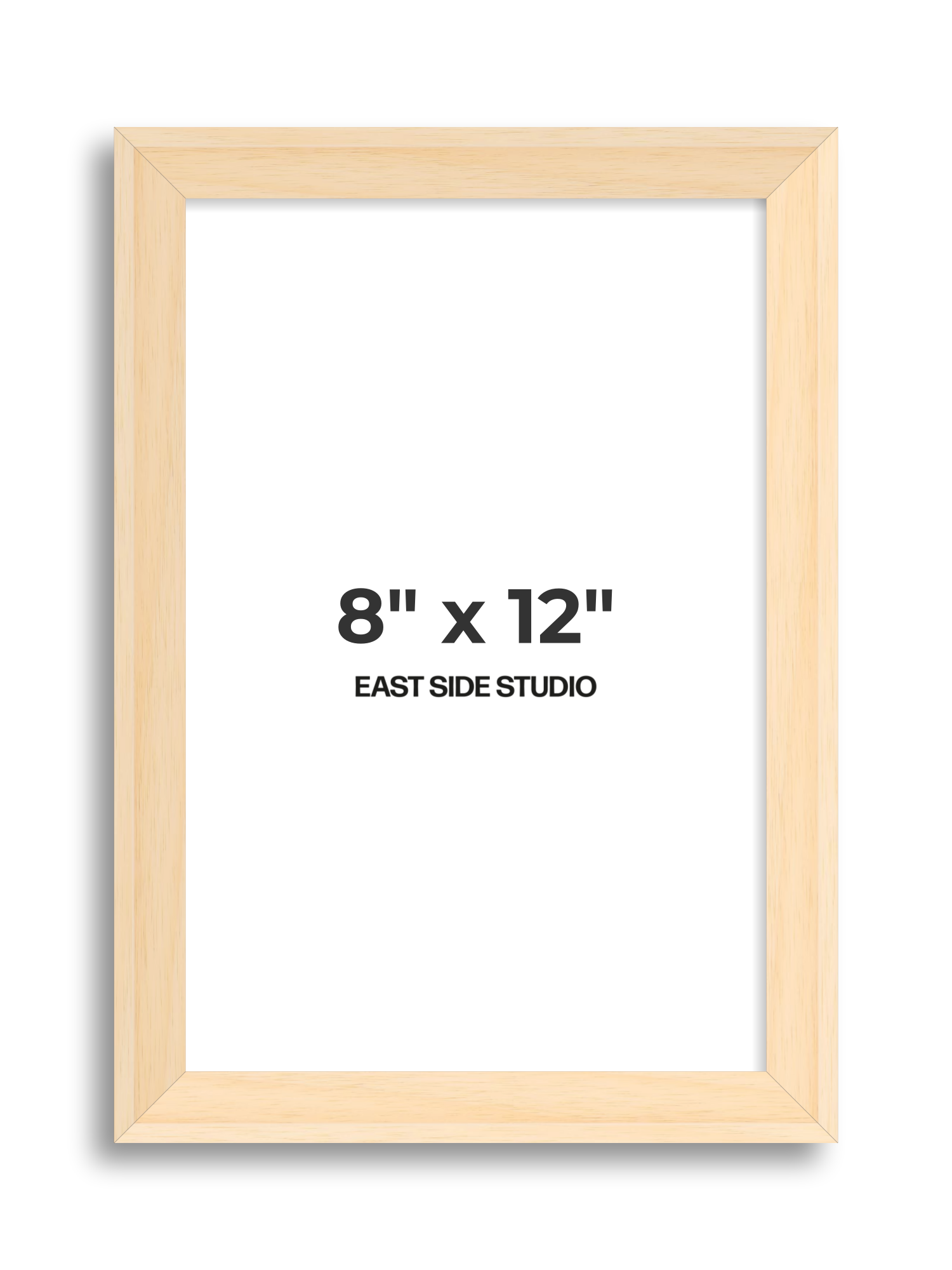 Natural Wood 8" x 12" picture frame