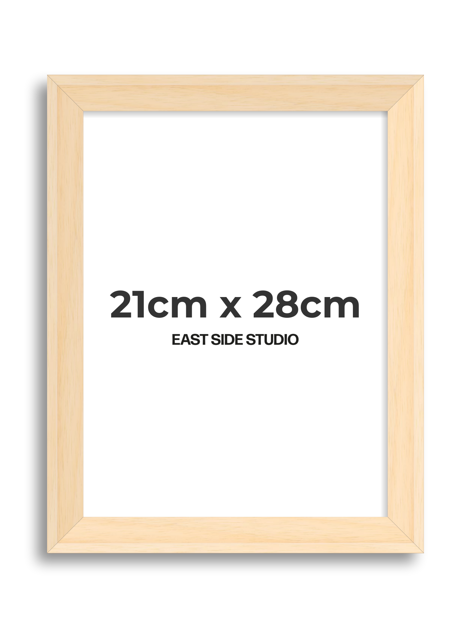 Natural Wood 21cm x 28cm picture frame