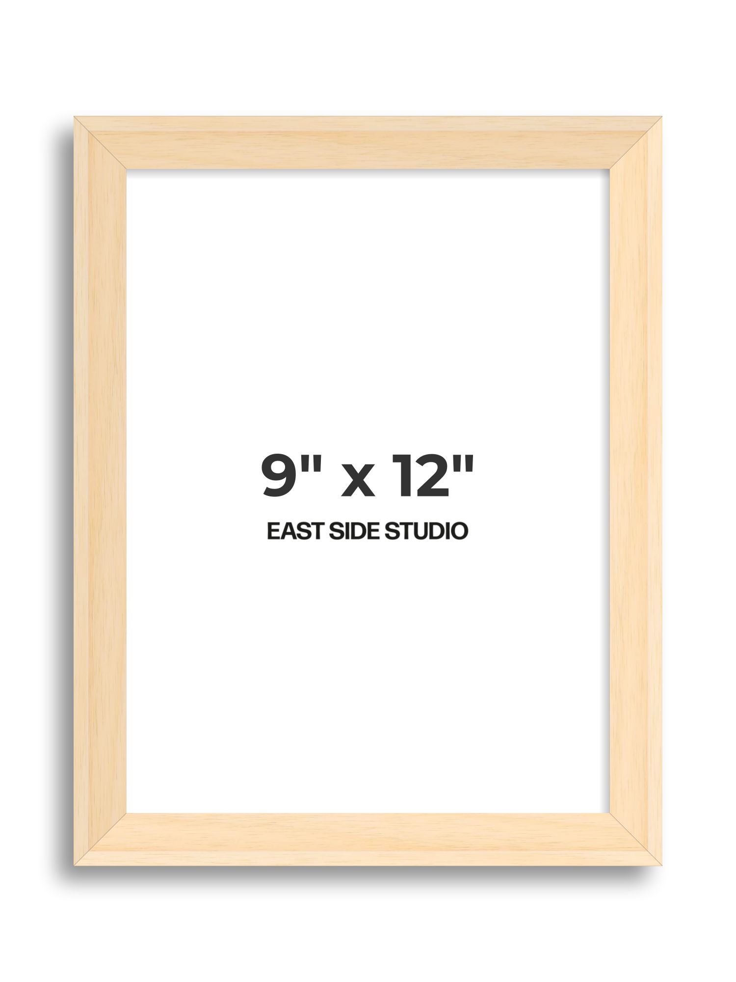 Natural Wood 9" x 12" picture frame