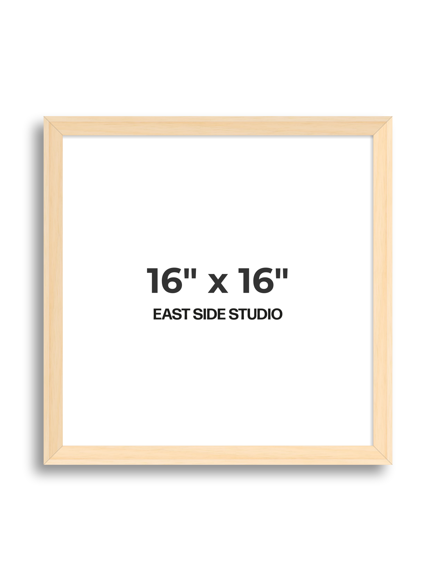 Natural Wood 16" x 16" picture frame