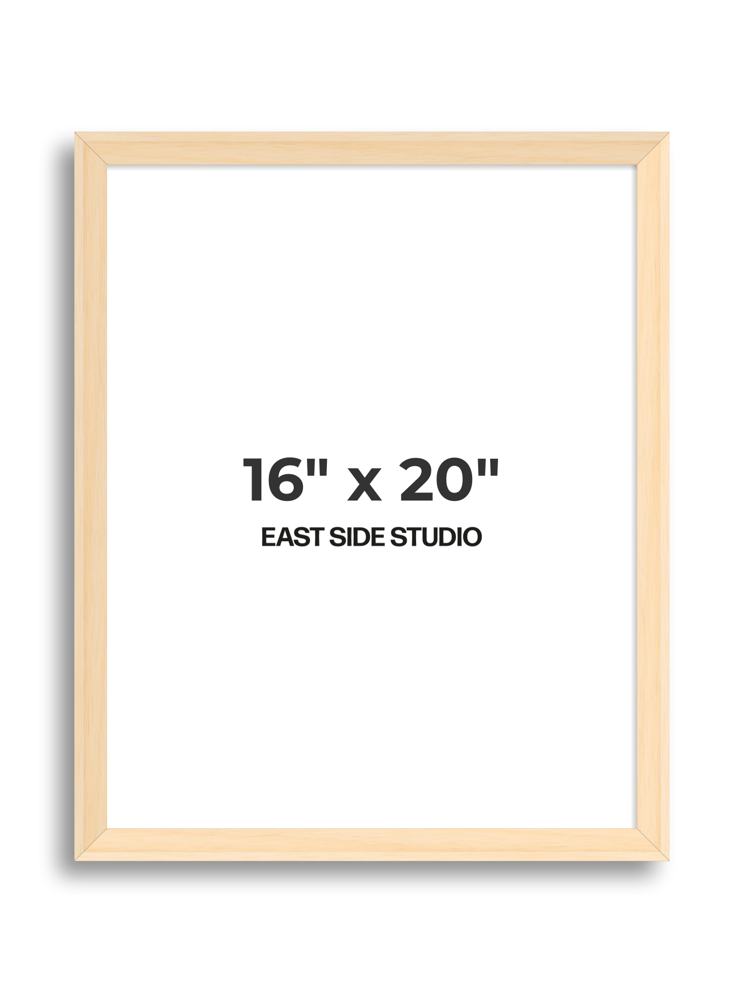Natural Wood 16" x 20" picture frame