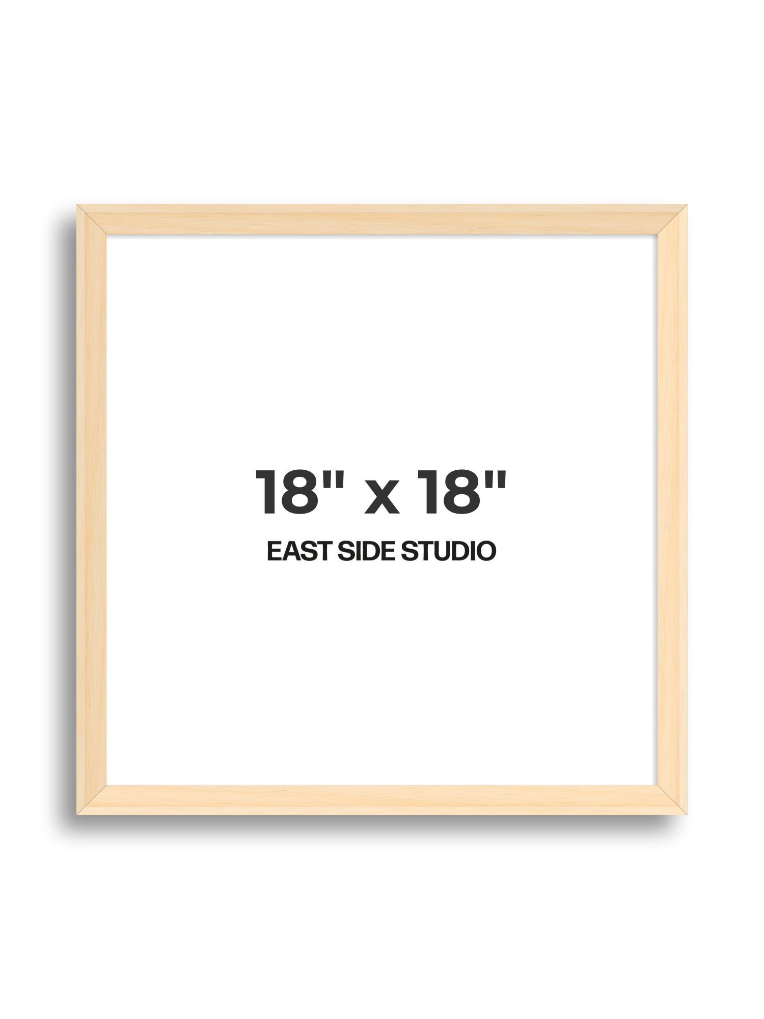 Natural Wood 18" x 18" picture frame