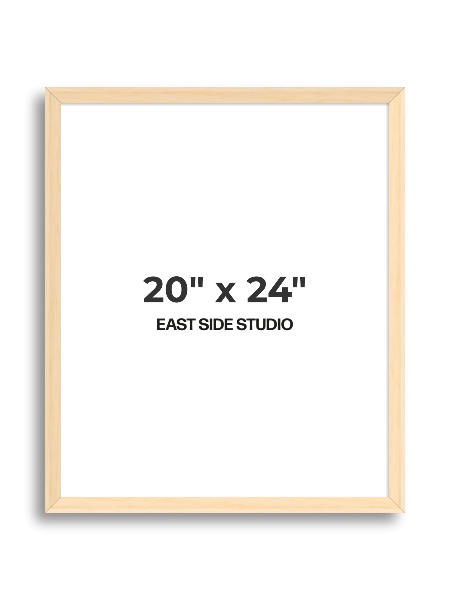 Natural Wood 20" x 24" picture frame