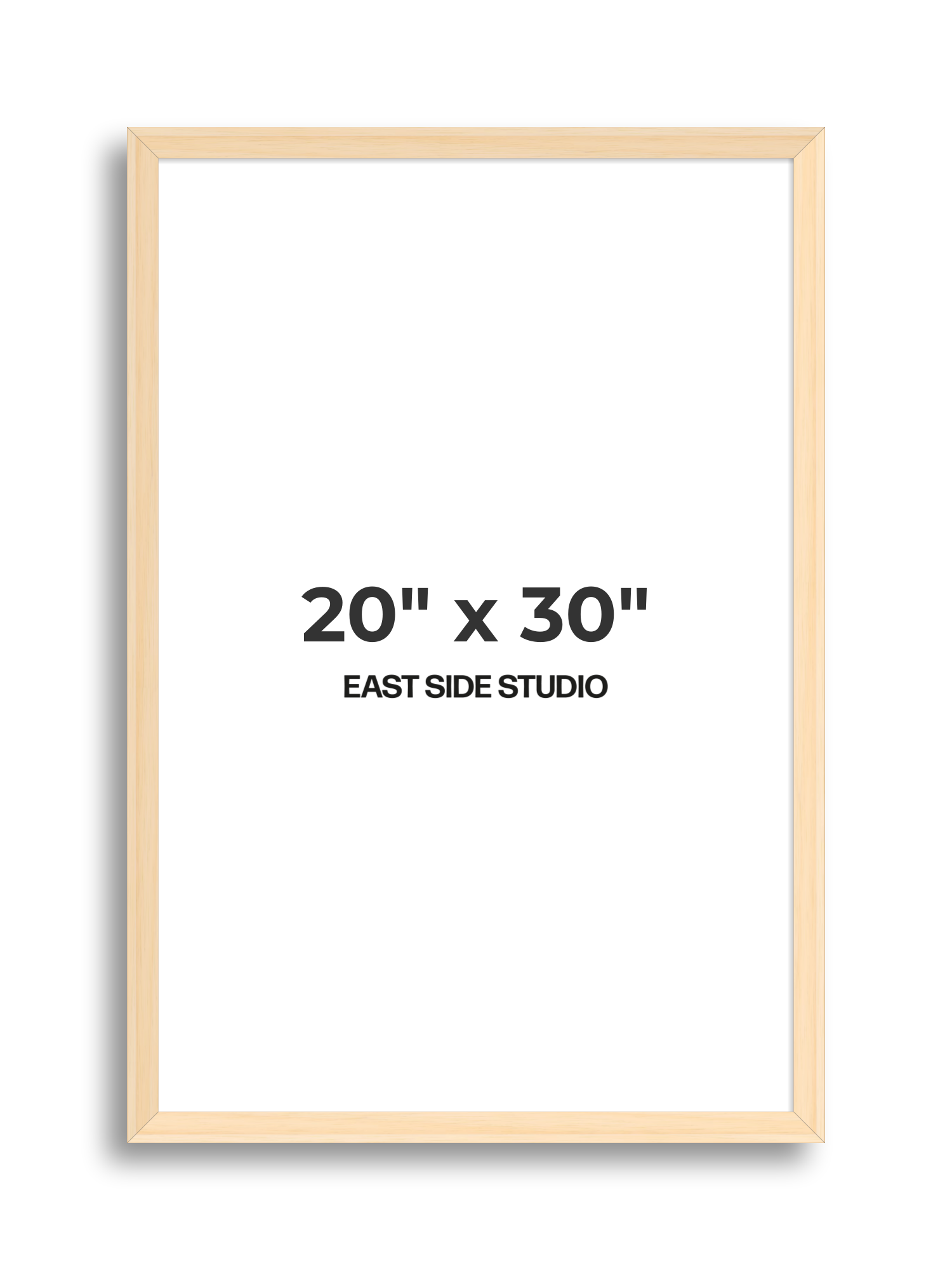 Natural Wood 20" x 30" picture frame