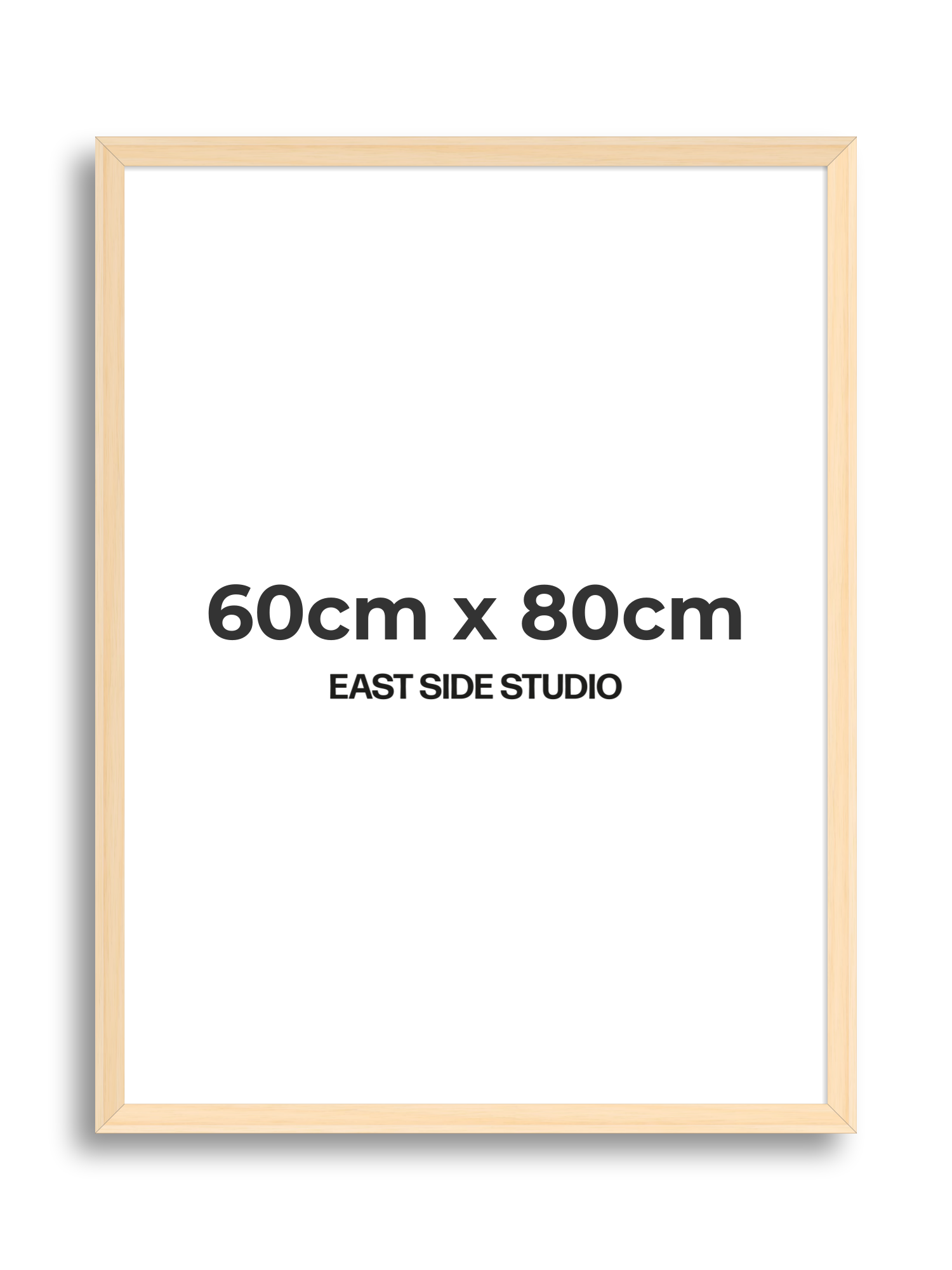 Natural Wood 60cm x 80cm picture frame