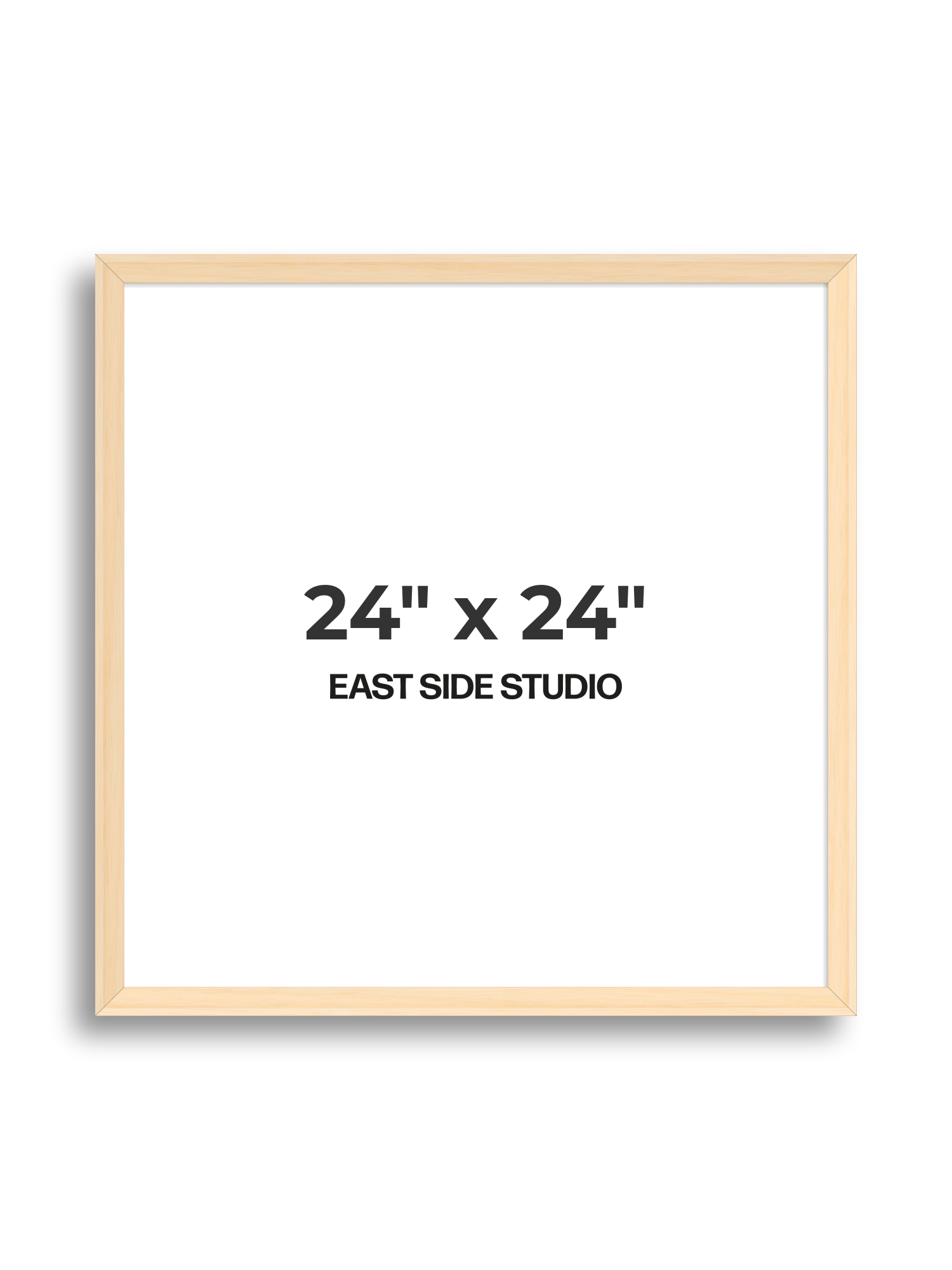 Natural Wood 24" x 24" picture frame