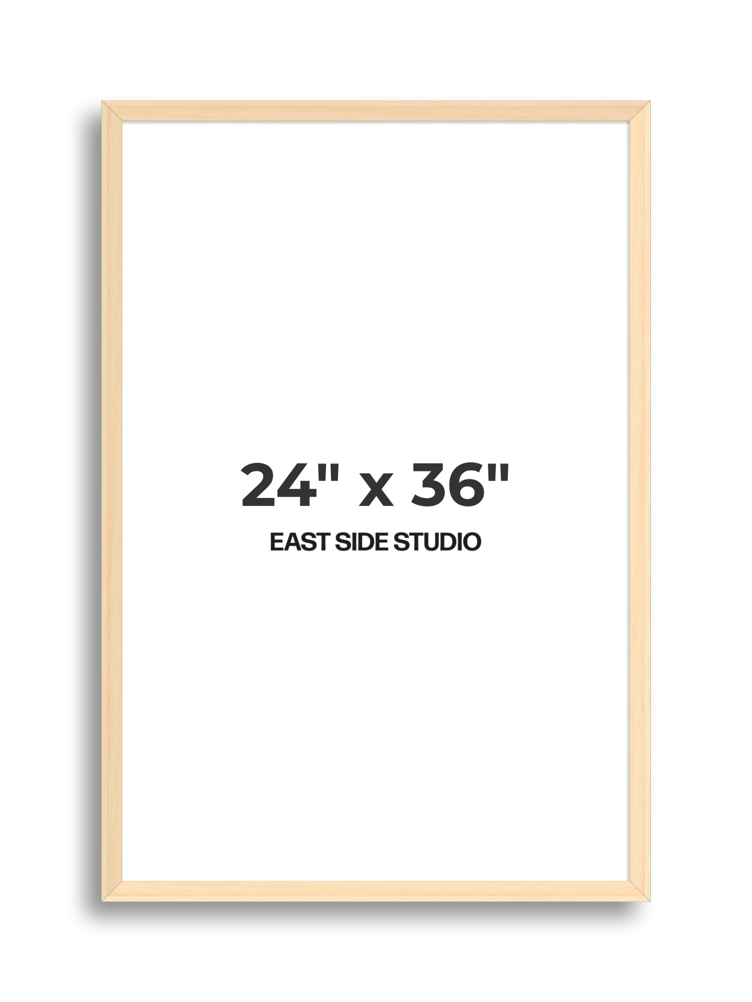 Natural Wood 24" x 36" picture frame