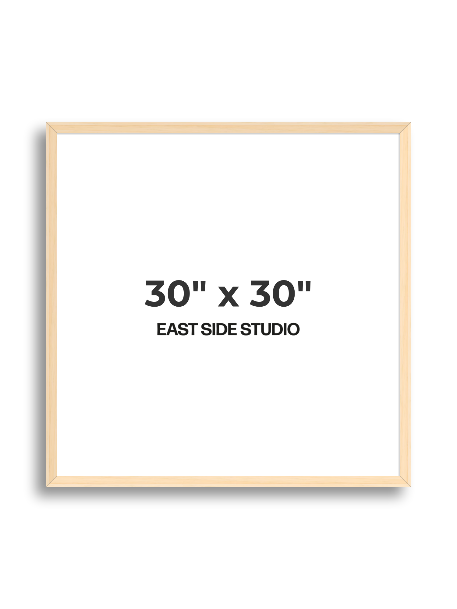 Natural Wood 30" x 30" picture frame