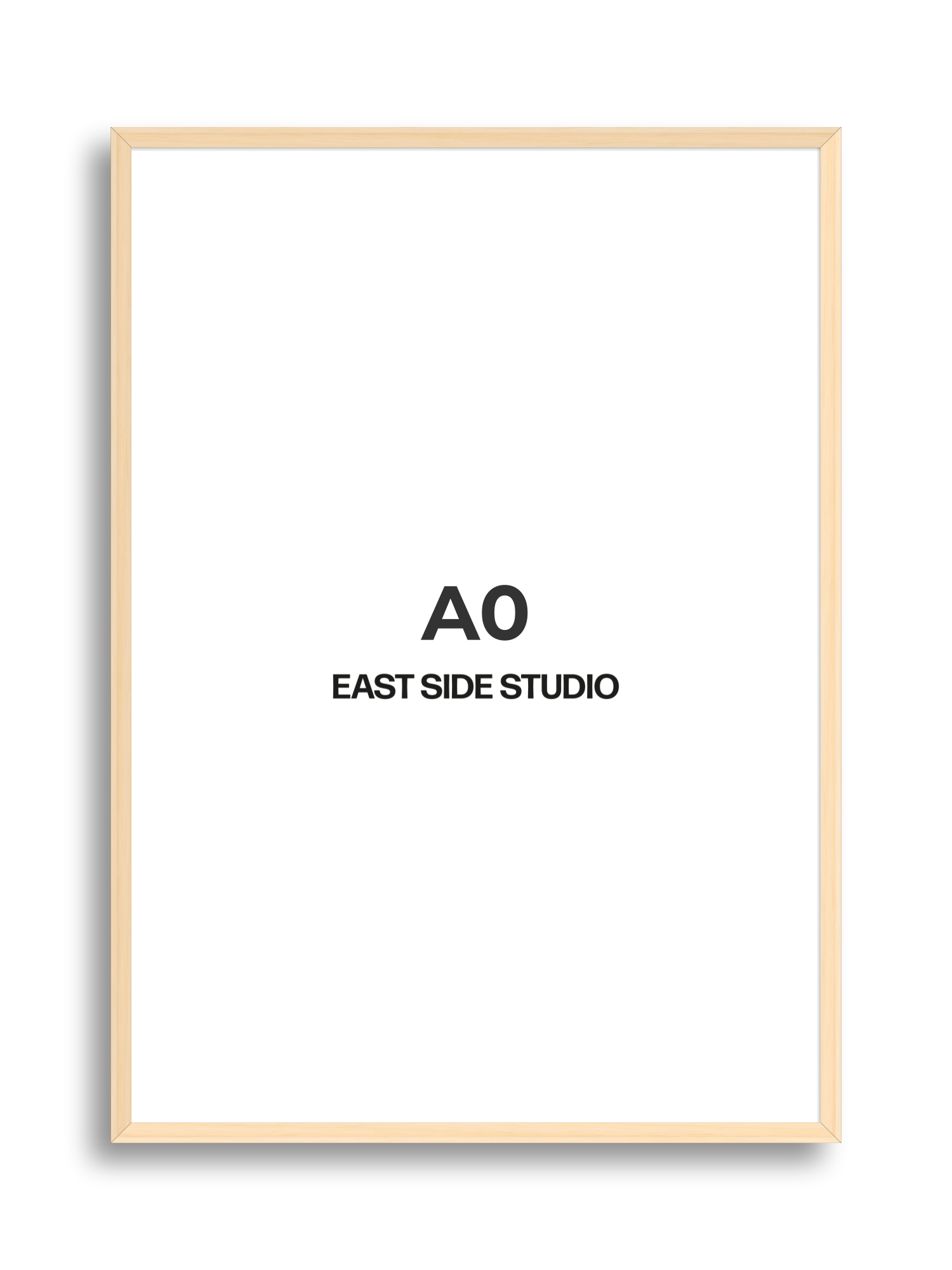 Natural Wood A0 picture frame