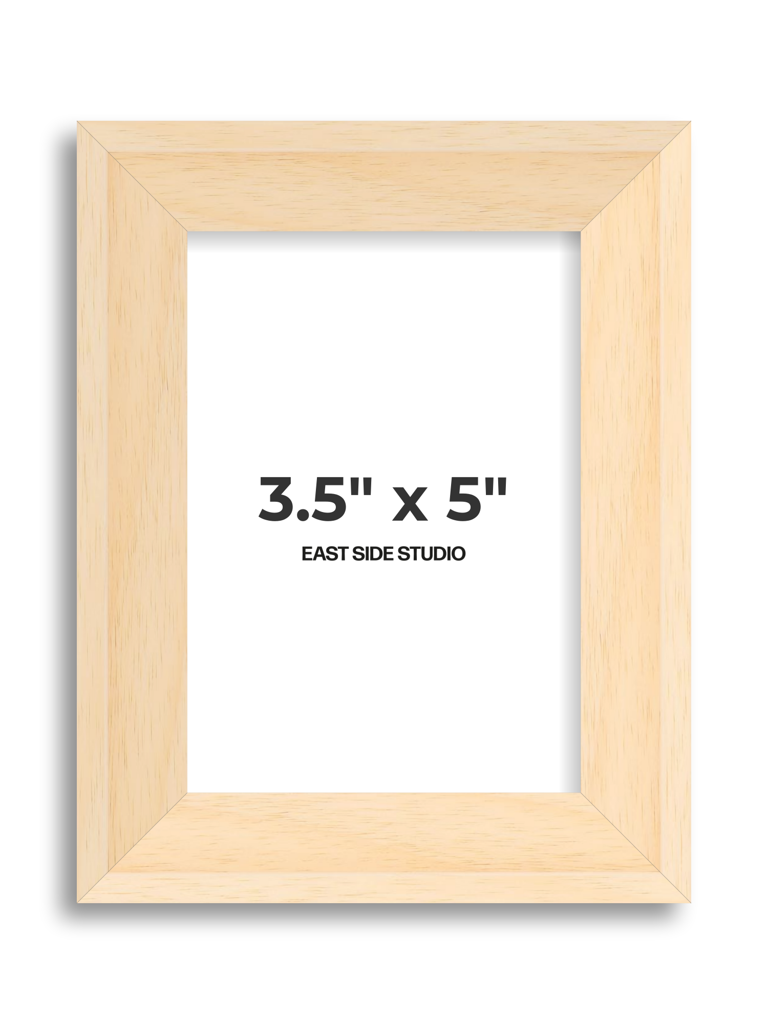 Natural Wood 3.5" x 5" picture frame
