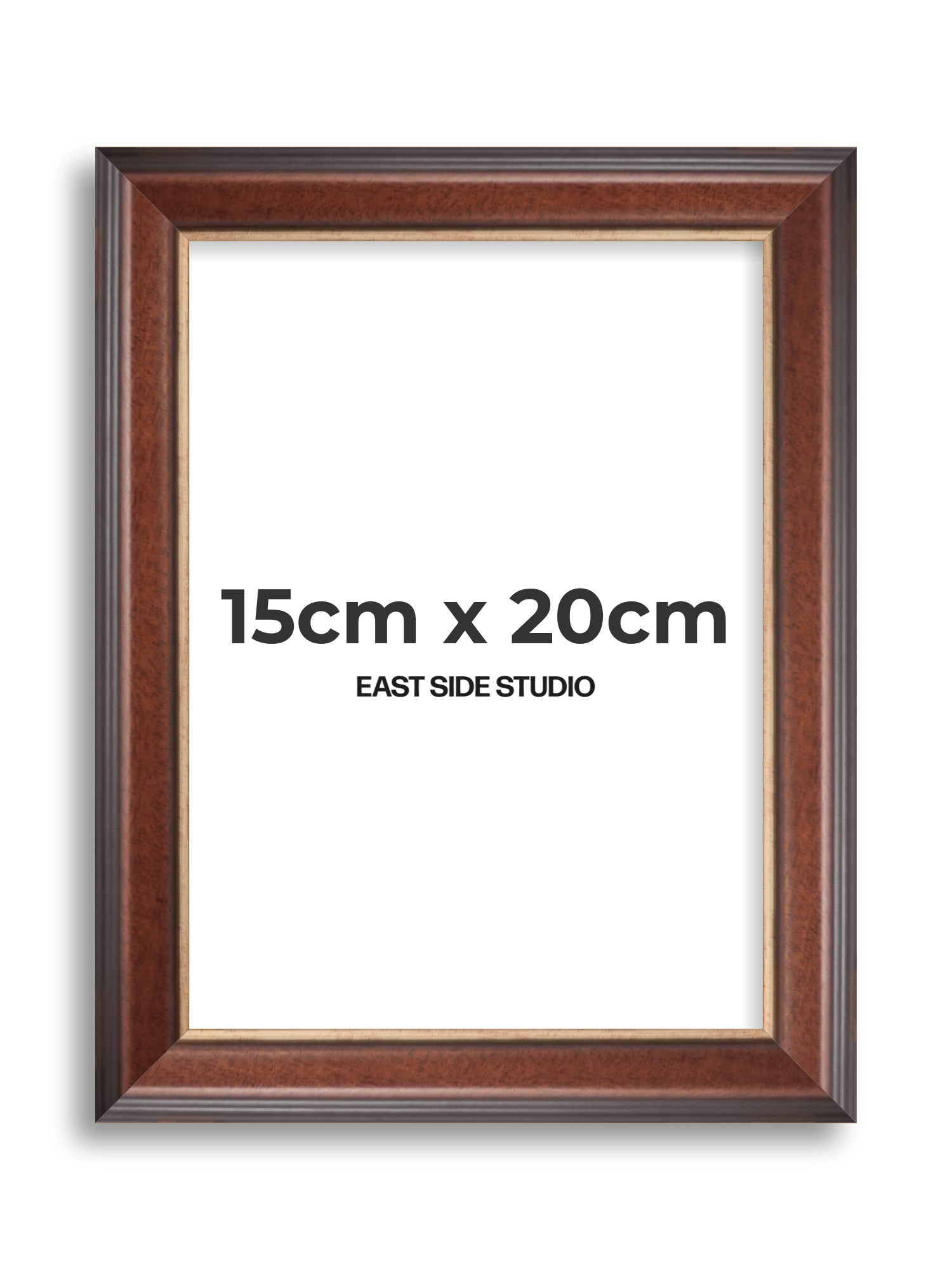 Antique Walnut & Gold 15cm x 20cm picture frame