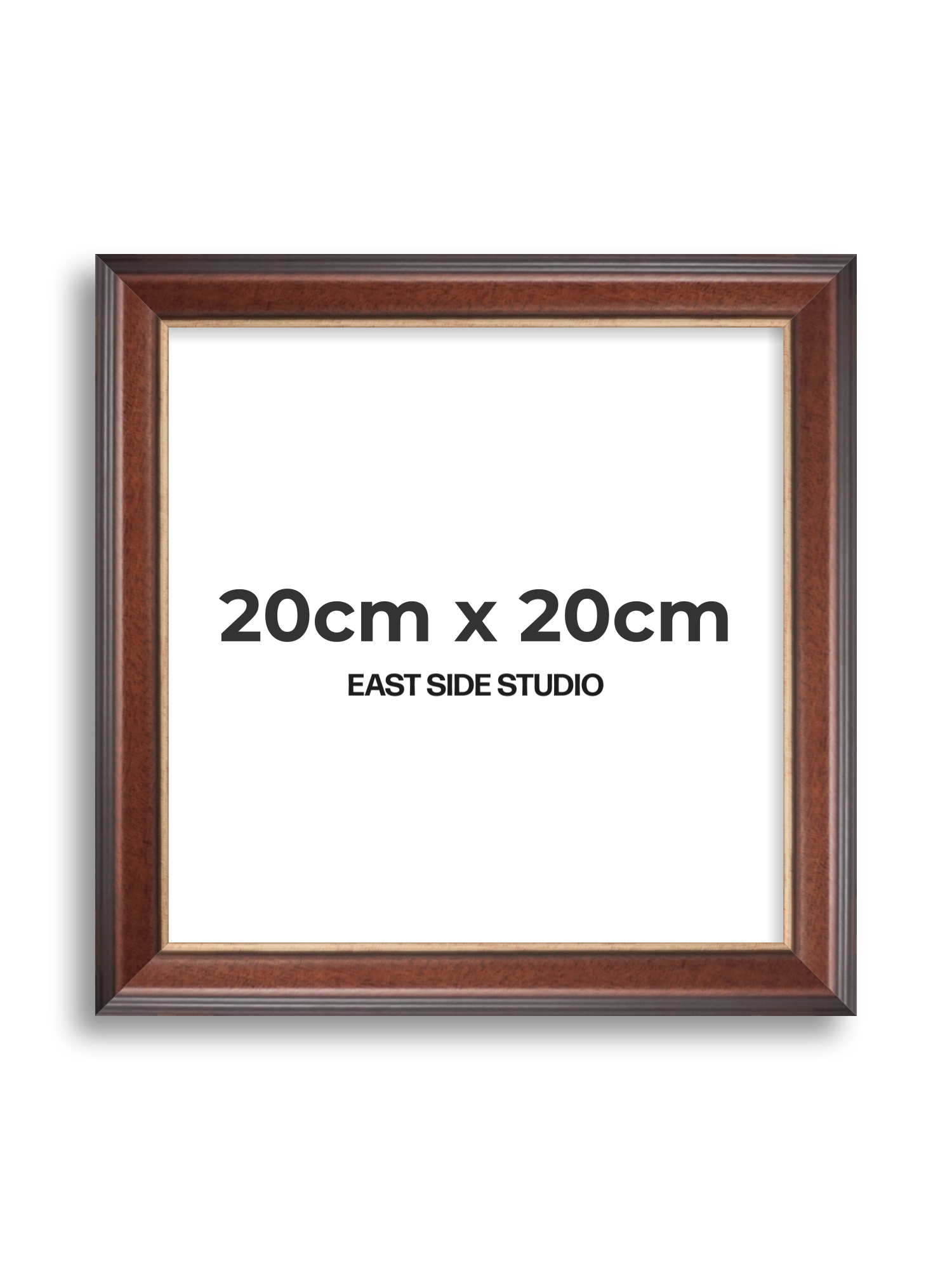 Antique Walnut & Gold 20cm x 20cm picture frame