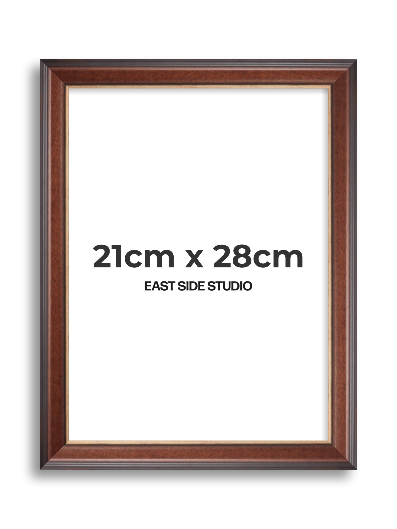 Antique Walnut & Gold 21cm x 28cm picture frame