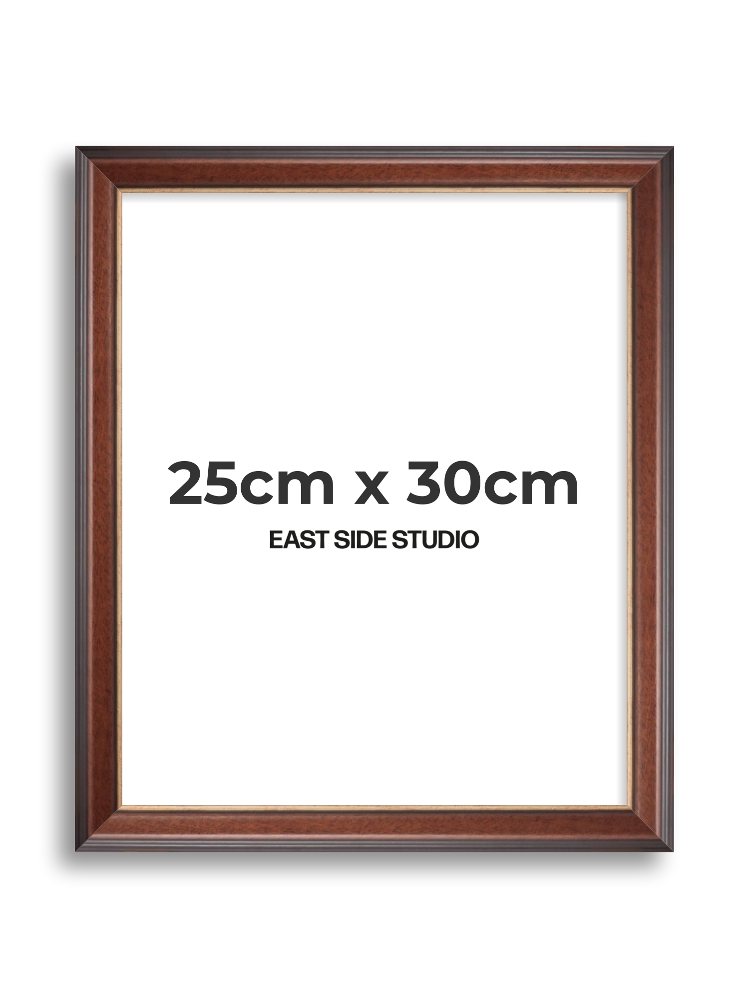 Antique Walnut & Gold 25cm x 30cm picture frame