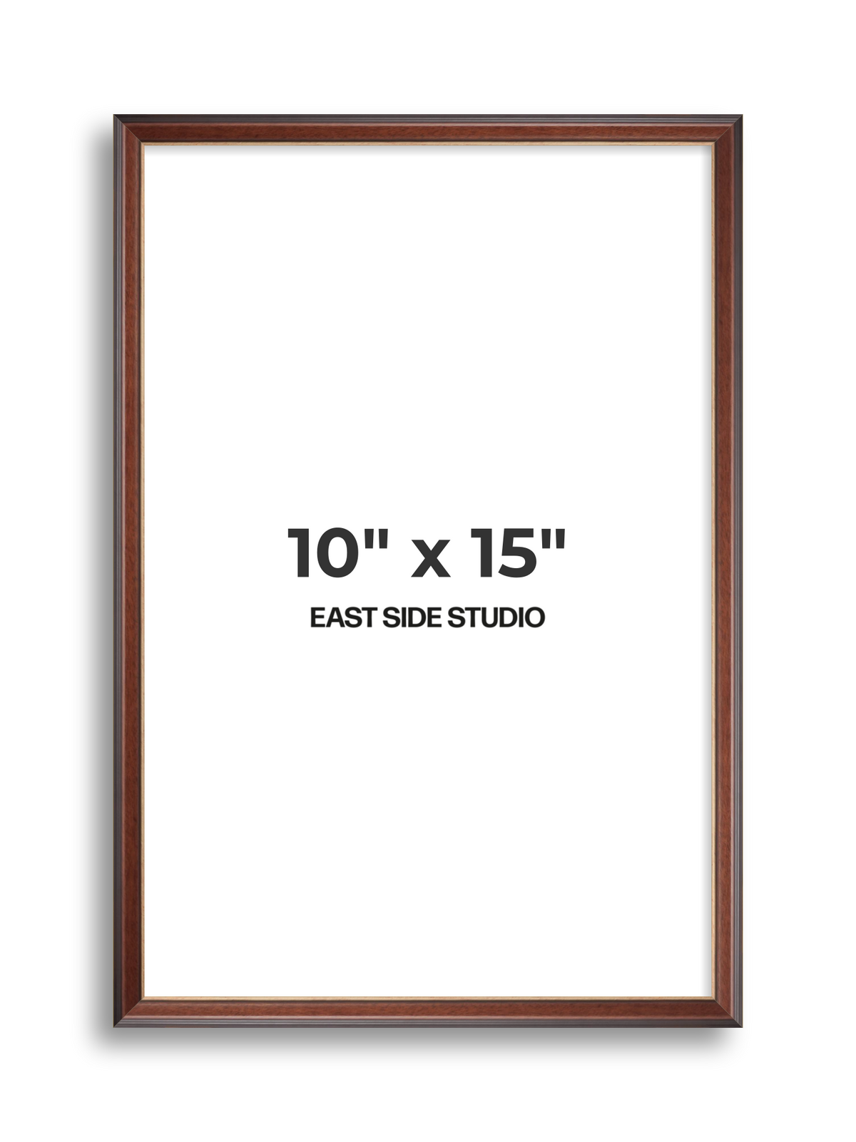 Antique Walnut & Gold 10" x 15" picture frame