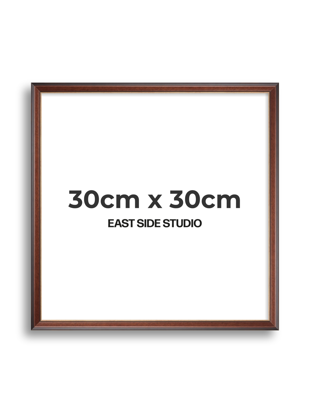 Antique Walnut & Gold 30cm x 30cm picture frame