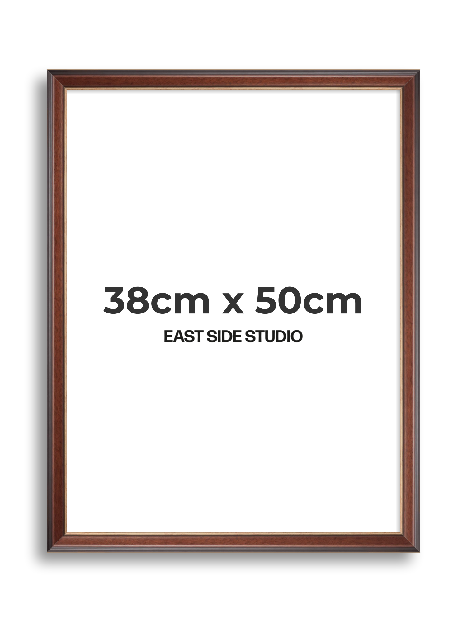 Antique Walnut & Gold 38cm x 50cm picture frame
