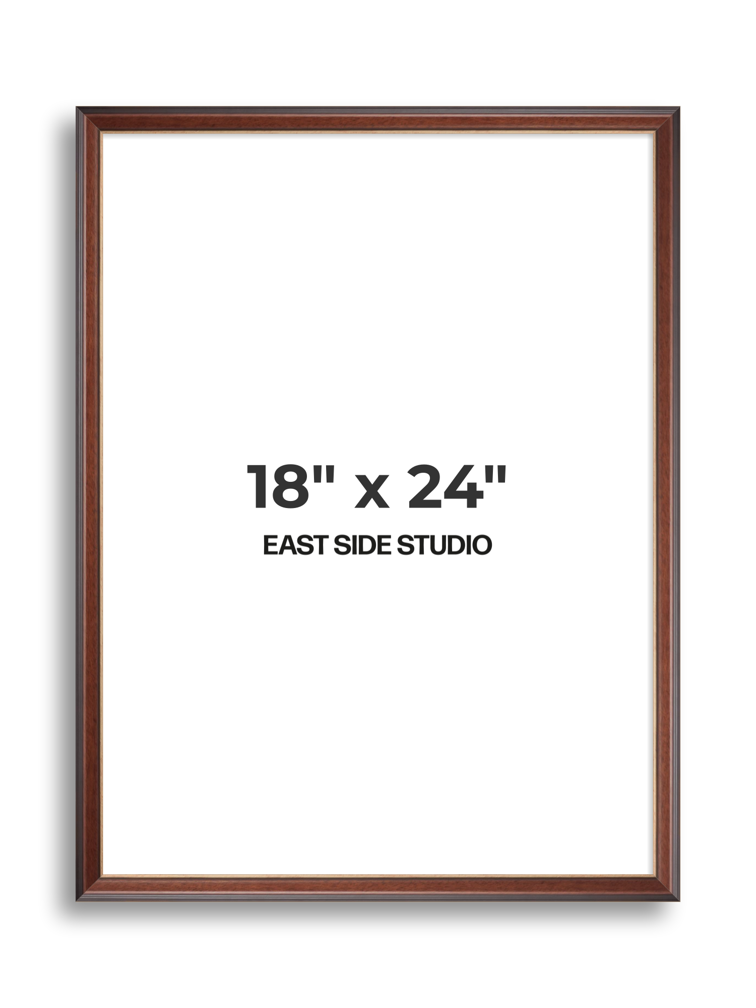 Antique Walnut & Gold 18" x 24" picture frame