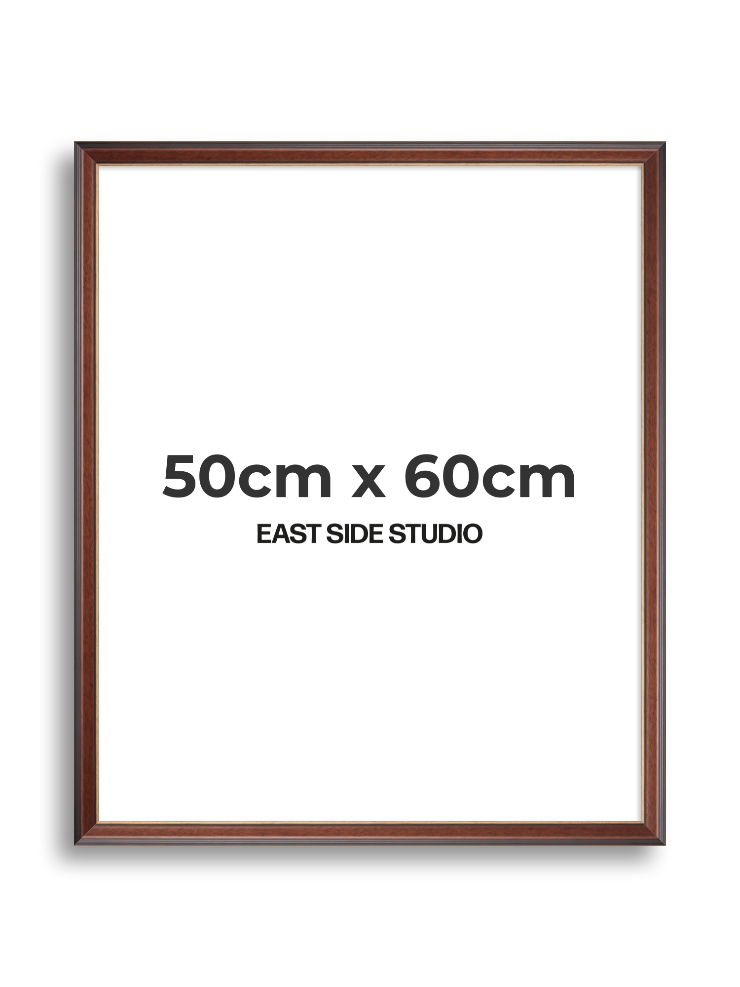 Antique Walnut & Gold 50cm x 60cm picture frame