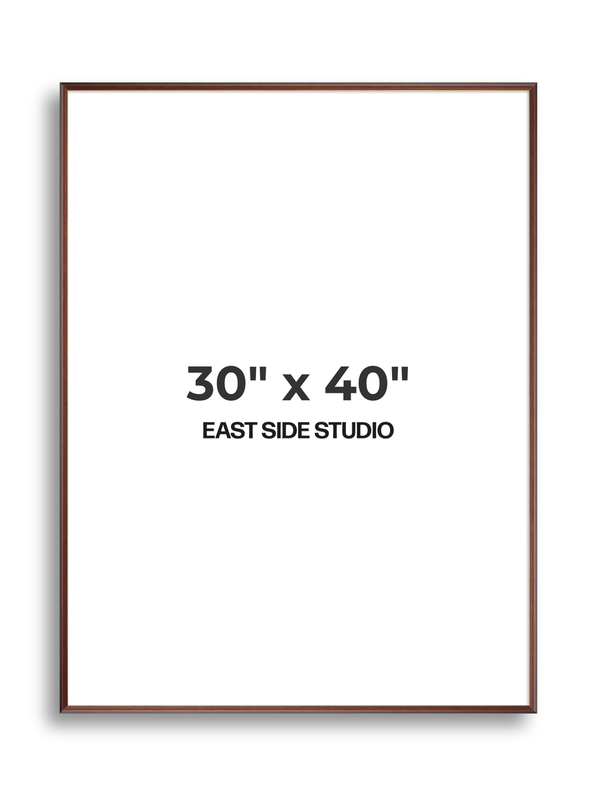 Antique Walnut & Gold 30" x 40" picture frame