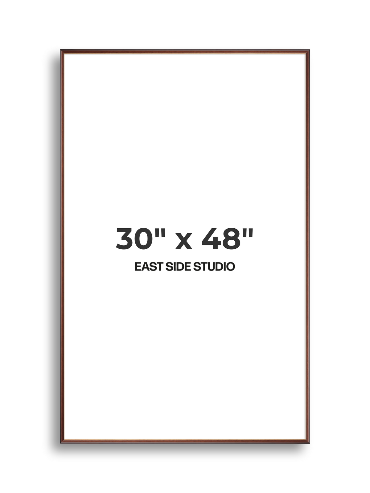 Antique Walnut & Gold 30" x 48" picture frame