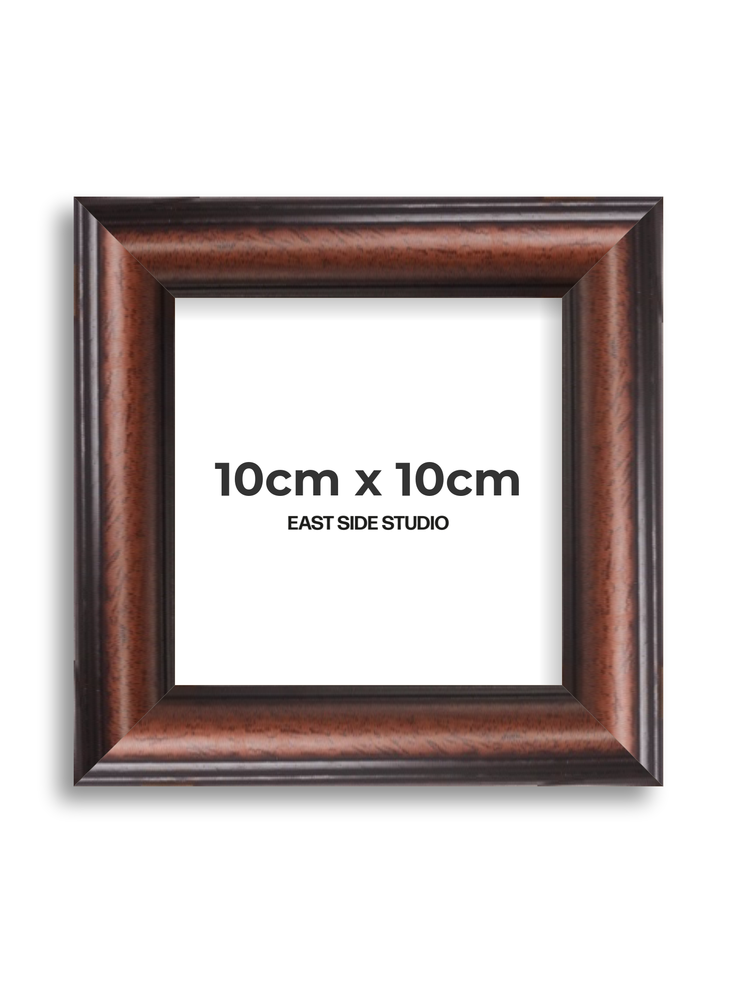 Dark Antique Walnut 10cm x 10cm picture frame