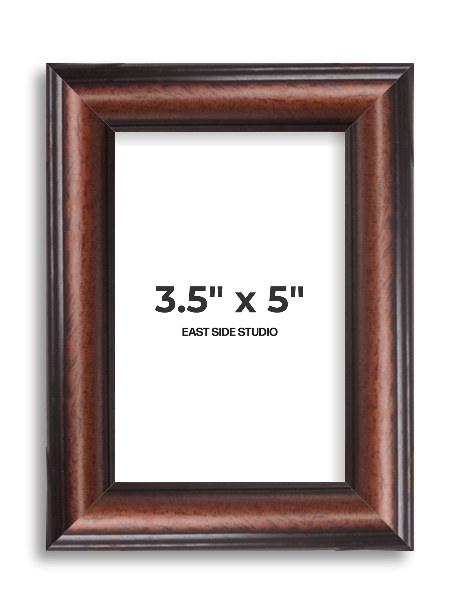 Dark Antique Walnut 3.5" x 5" picture frame