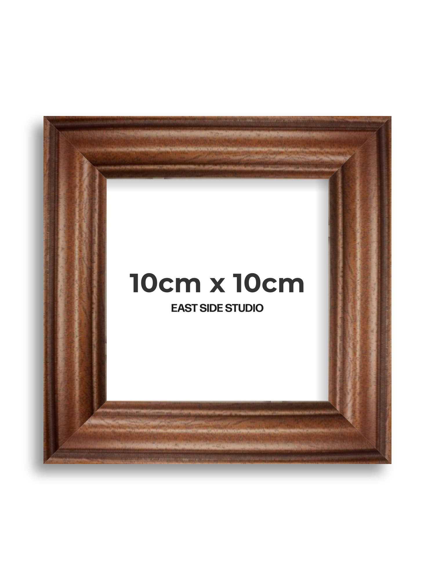 Antique Walnut 10cm x 10cm picture frame