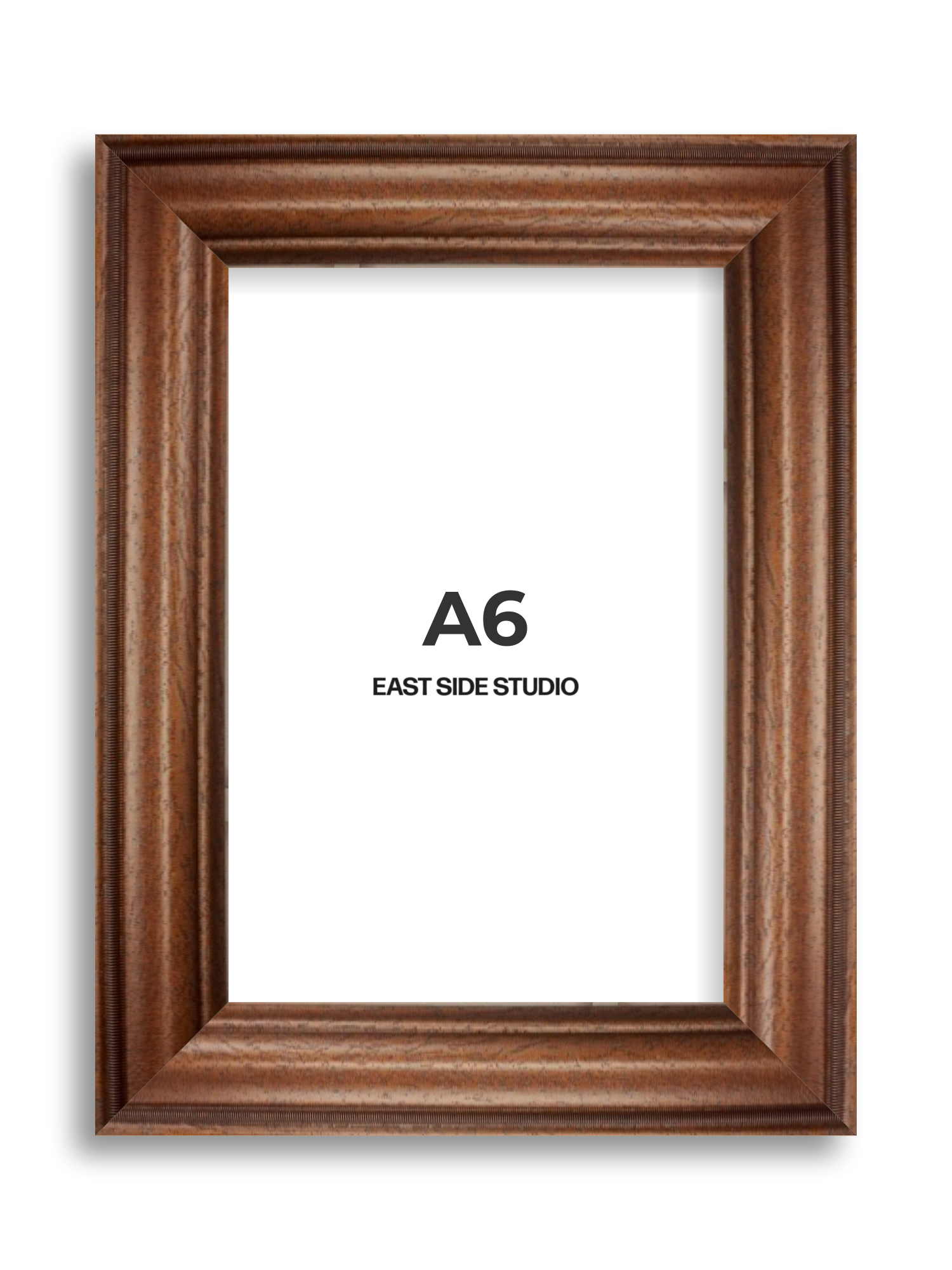 Antique Walnut A6 picture frame