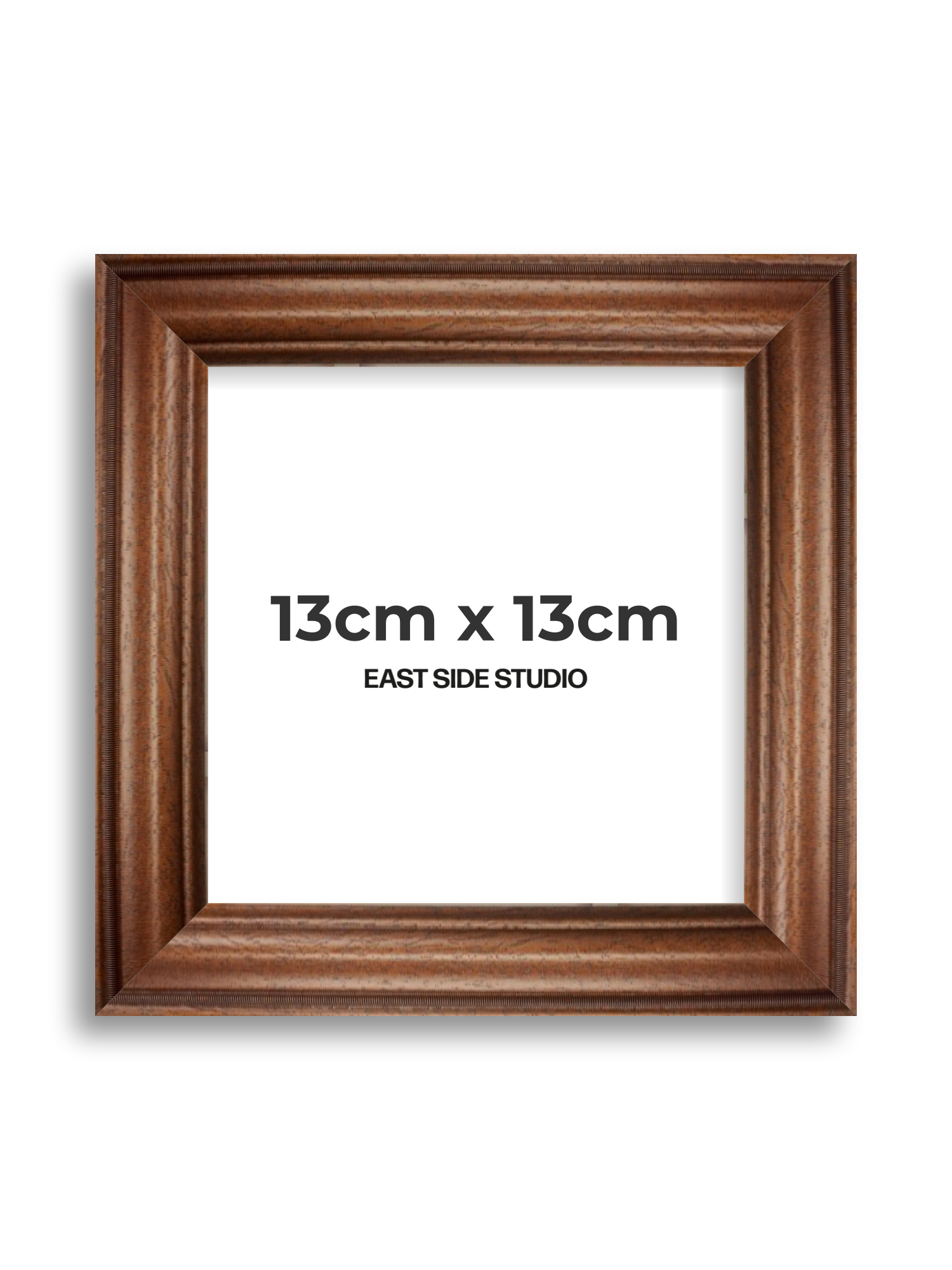 Antique Walnut 13cm x 13cm picture frame