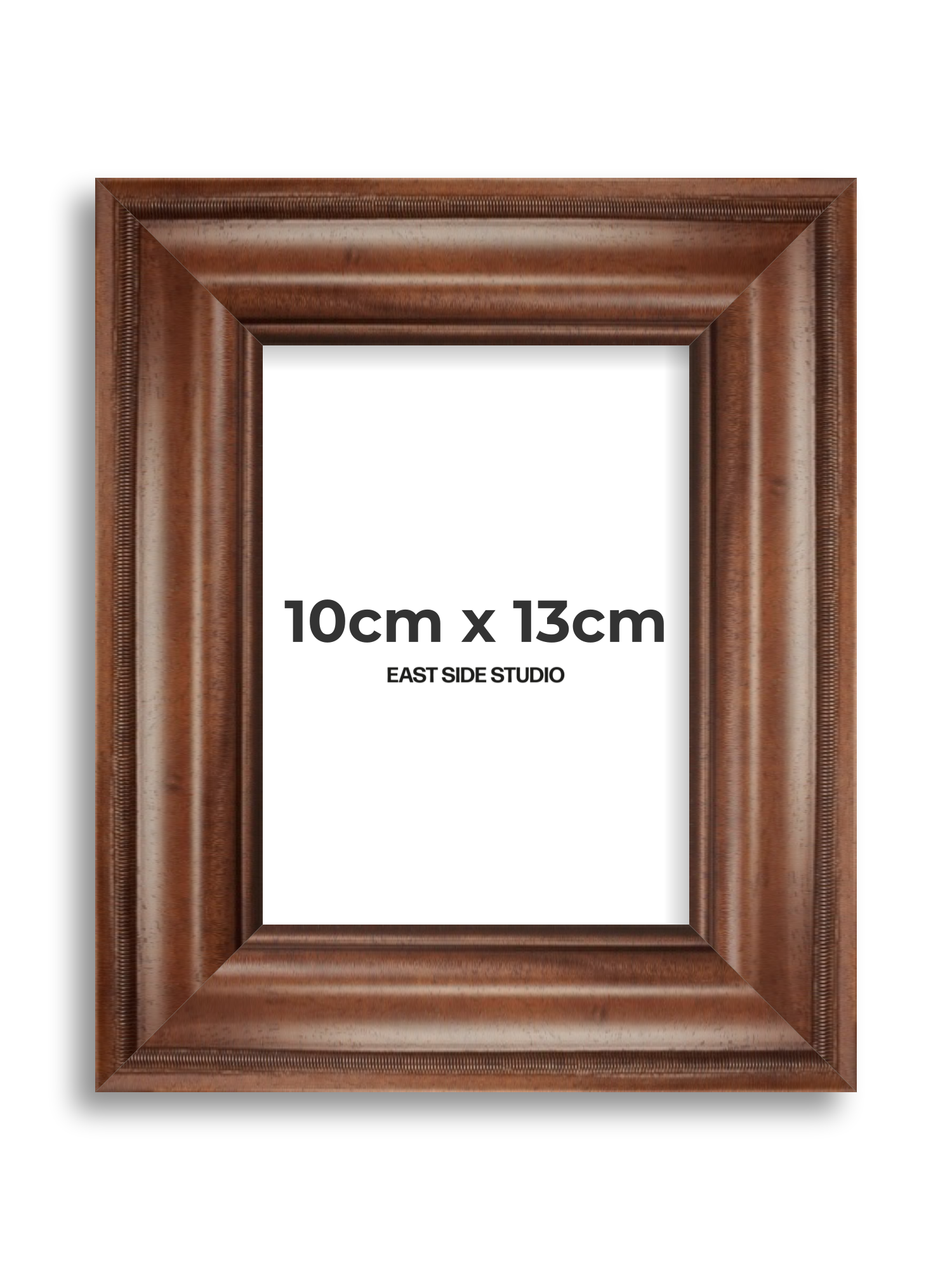 Wide Antique Walnut 10cm x 13cm picture frame