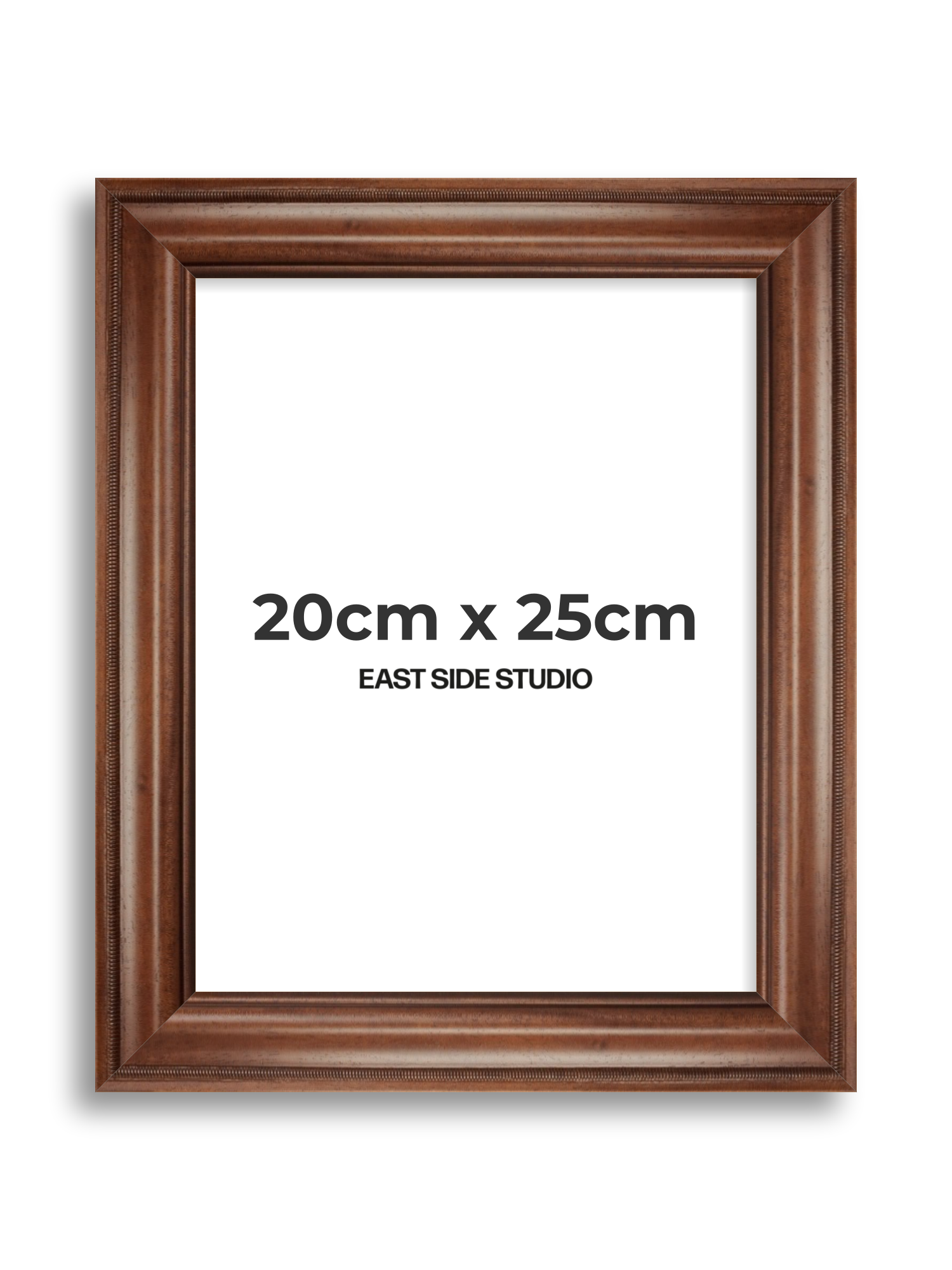 Wide Antique Walnut 20cm x 25cm picture frame