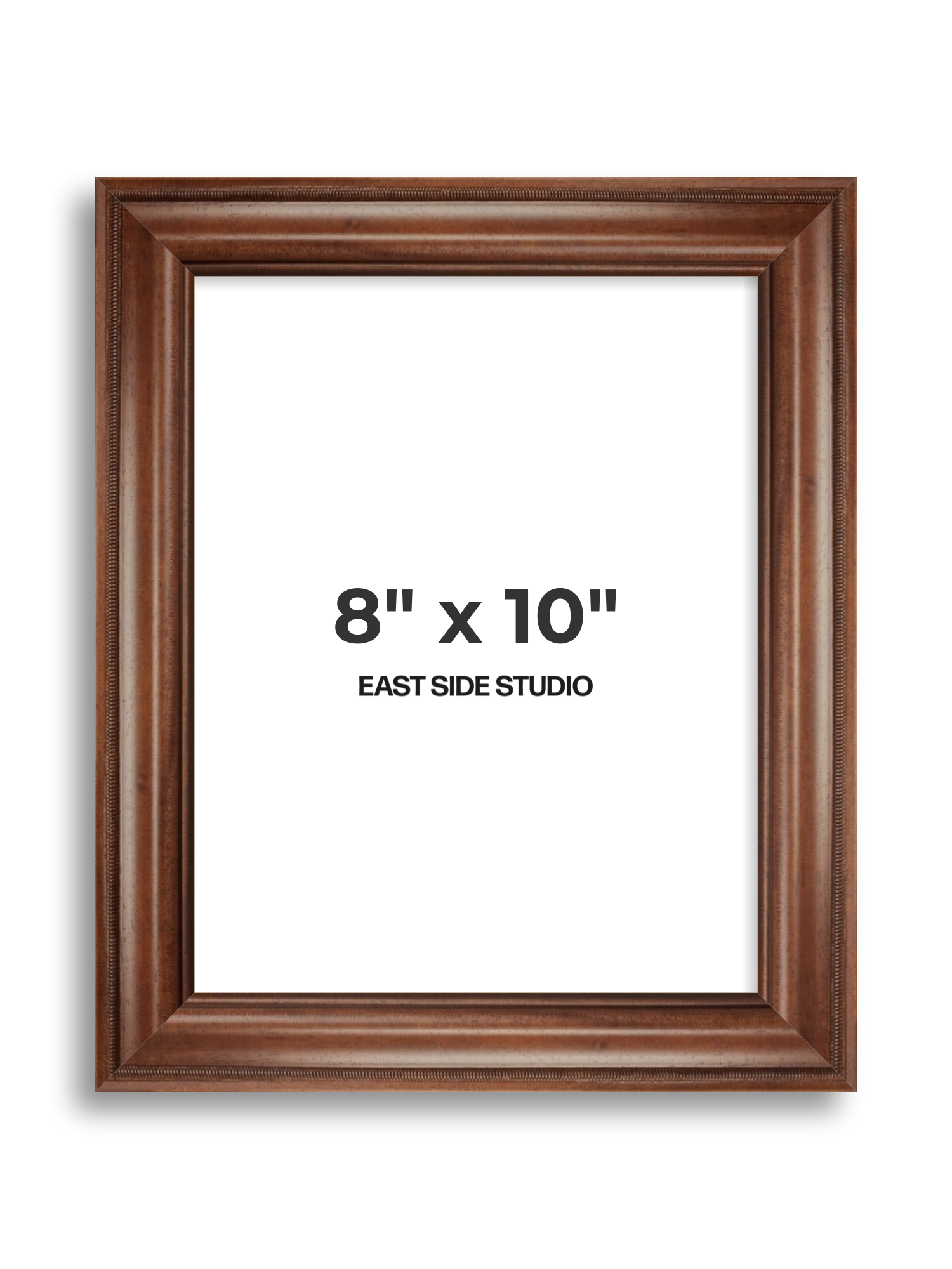 Wide Antique Walnut 8" x 10" picture frame