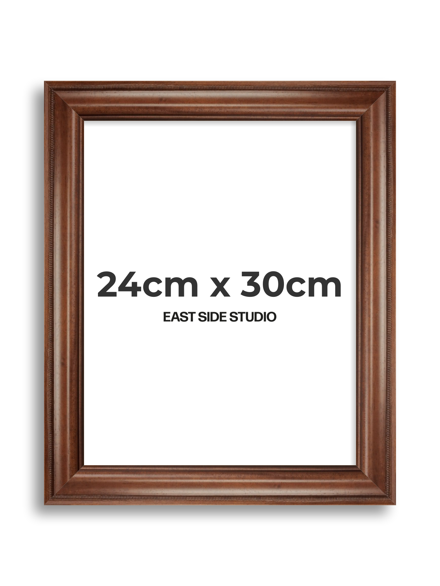Wide Antique Walnut 24cm x 30cm picture frame