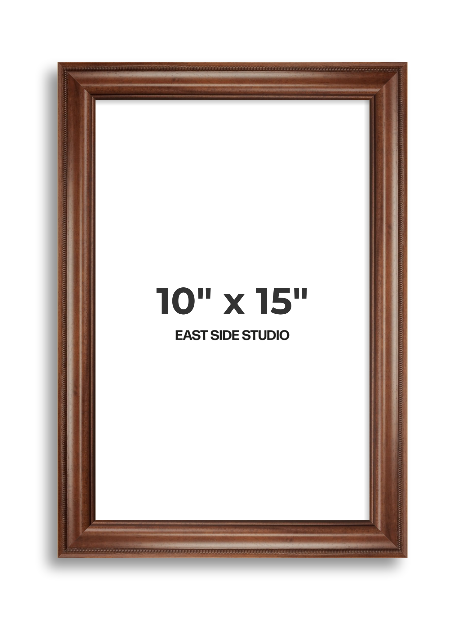 Wide Antique Walnut 10" x 15" picture frame