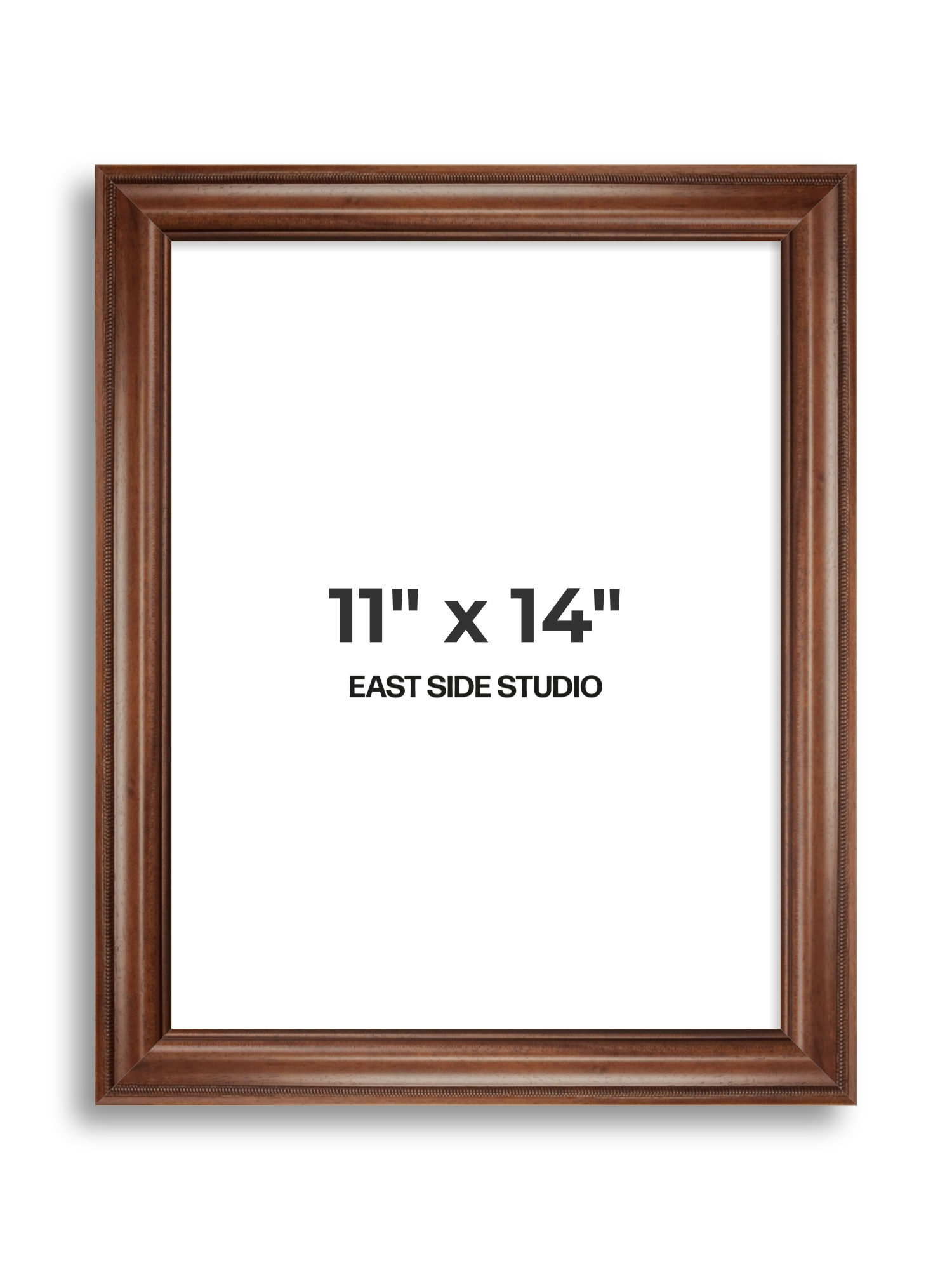 Wide Antique Walnut 11" x 14" picture frame