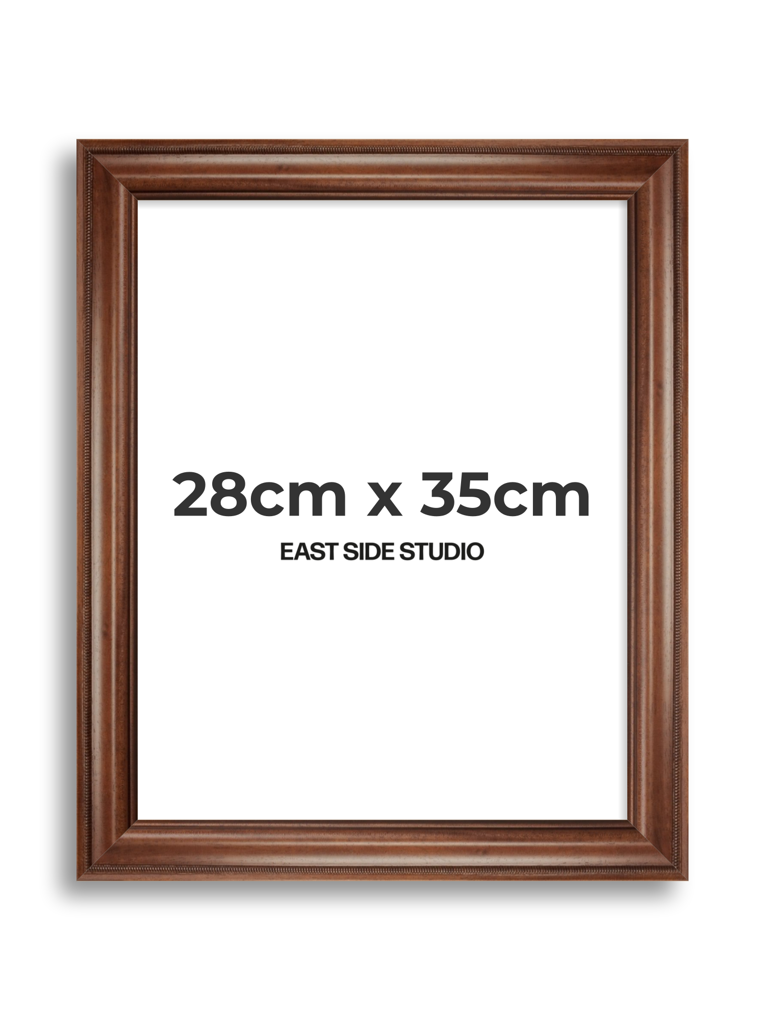 Wide Antique Walnut 28cm x 35cm picture frame