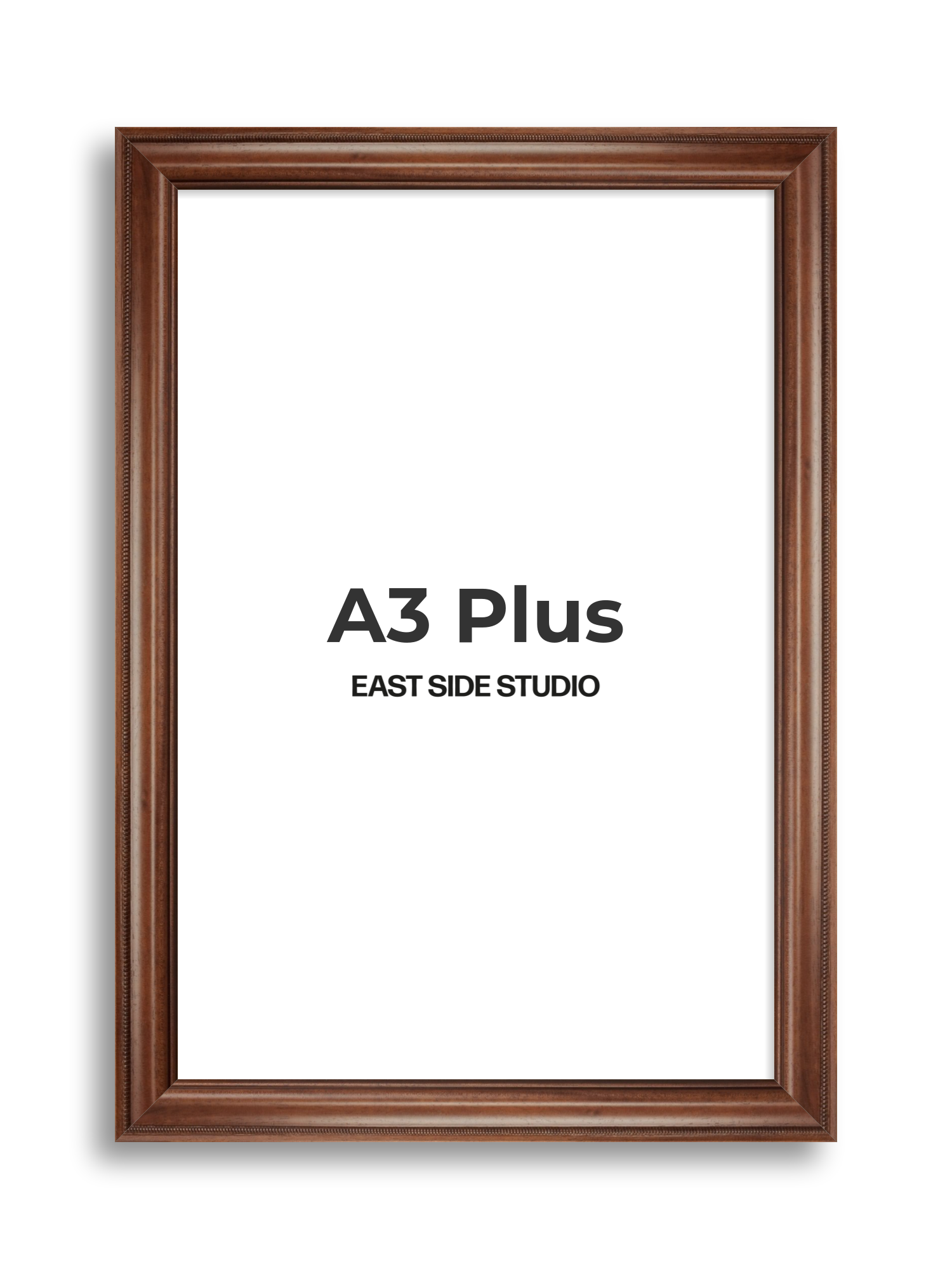 Wide Antique Walnut A3 Plus picture frame