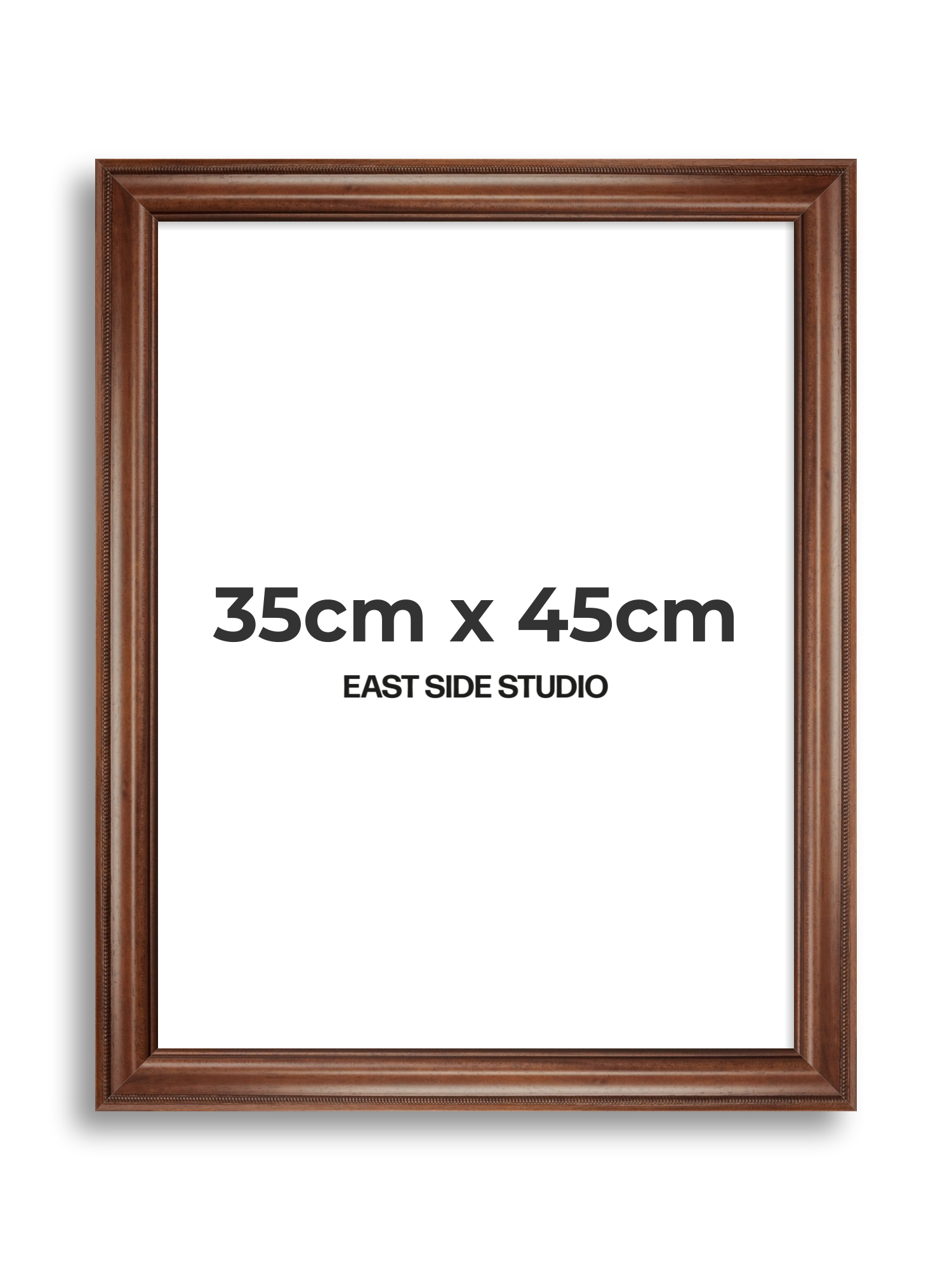 Wide Antique Walnut 35cm x 45cm picture frame